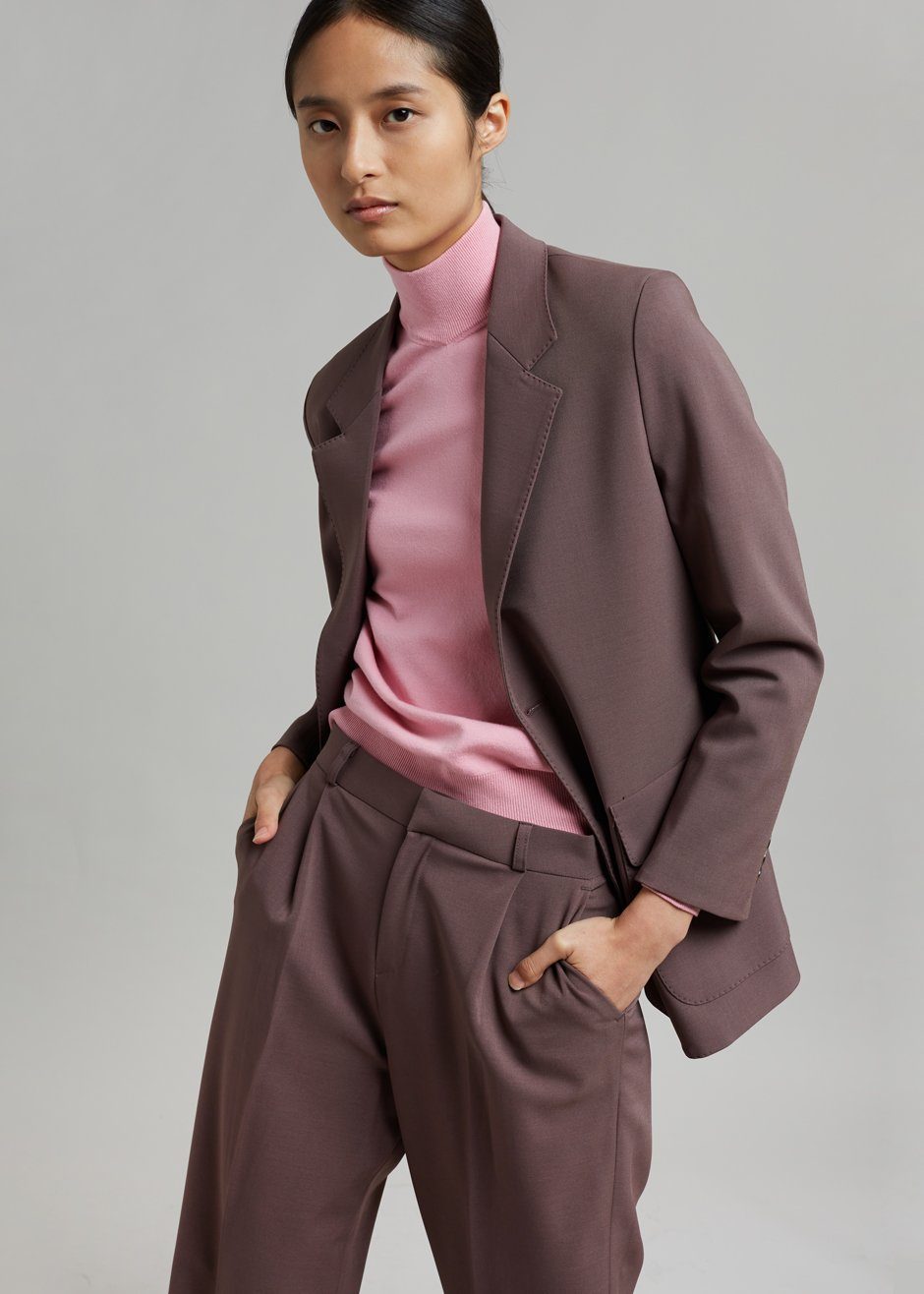 Zaire Stitch Blazer - Prune - 7