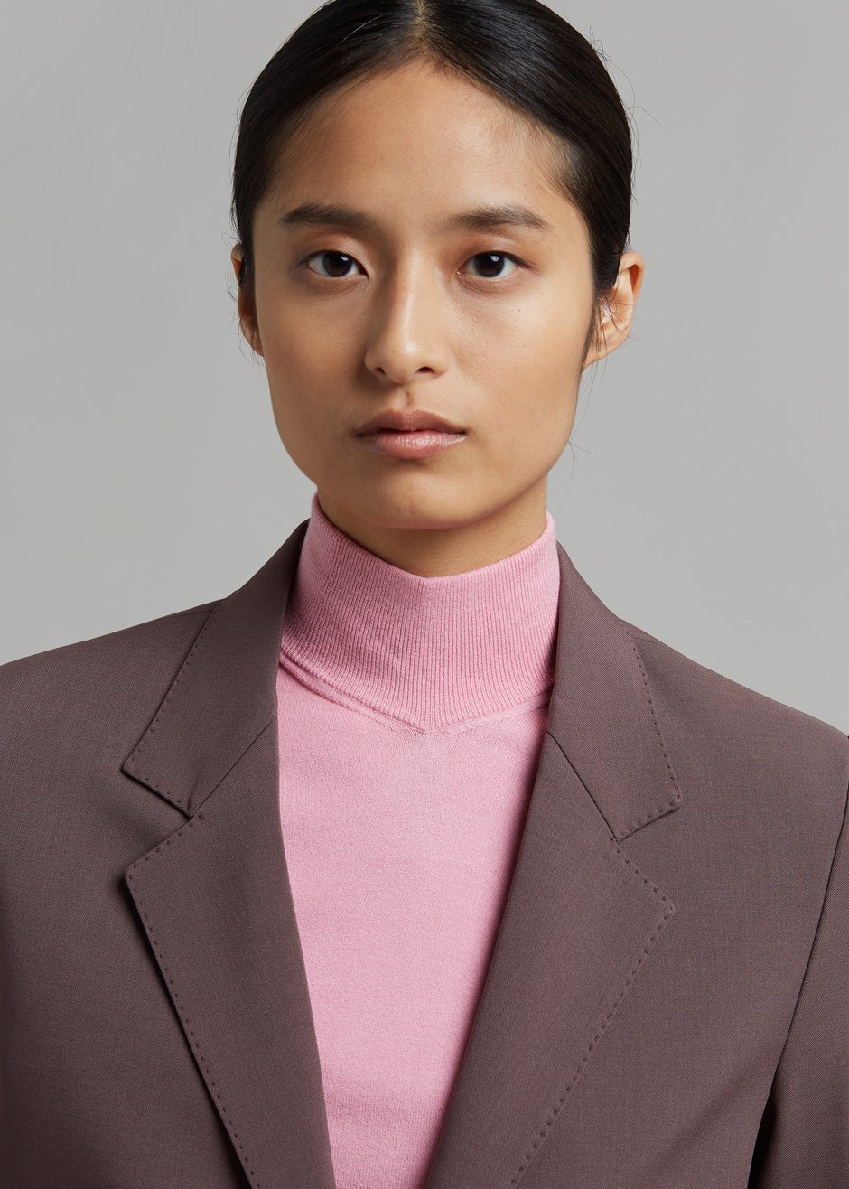 Zaire Stitch Blazer - Prune - 3