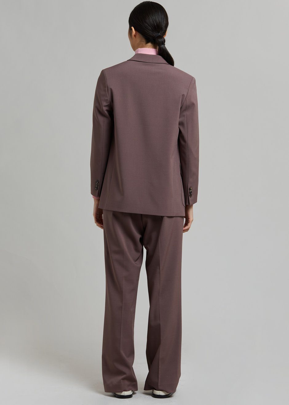 Zaire Stitch Blazer - Prune - 8