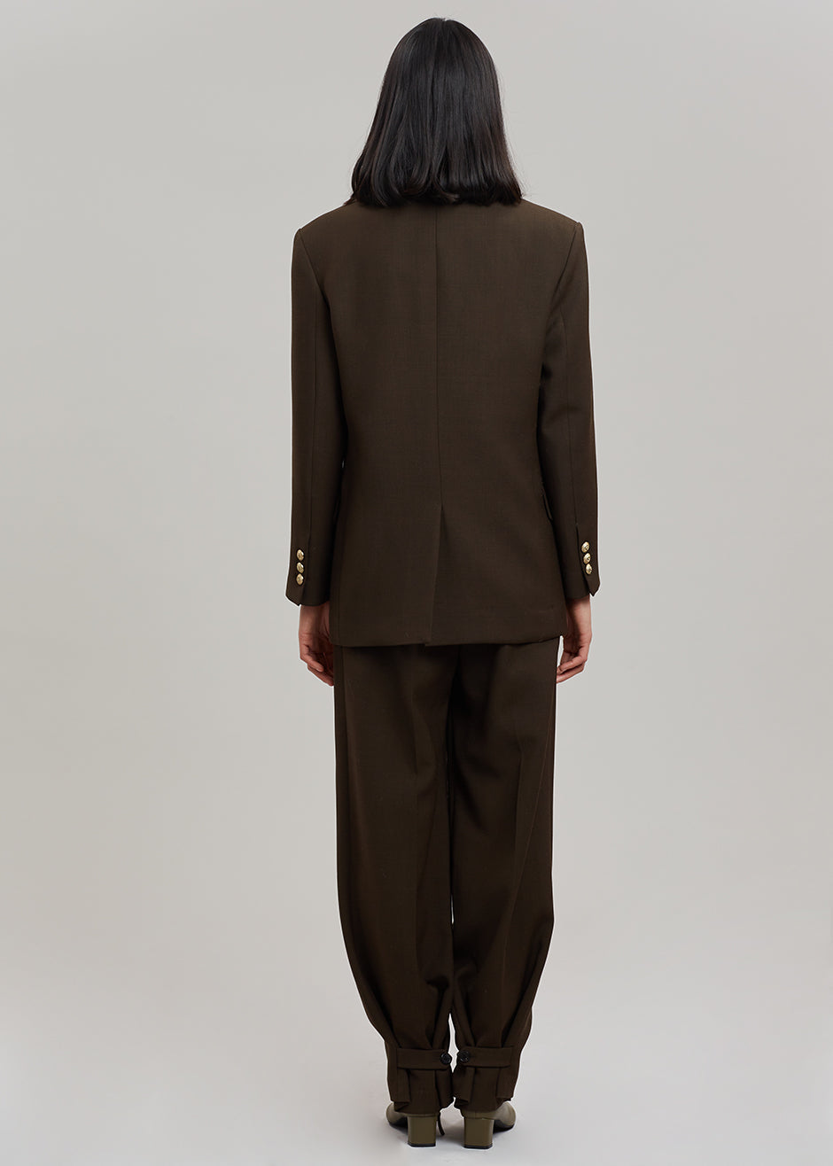 Zephyr Suit Trousers - Chocolate - 8