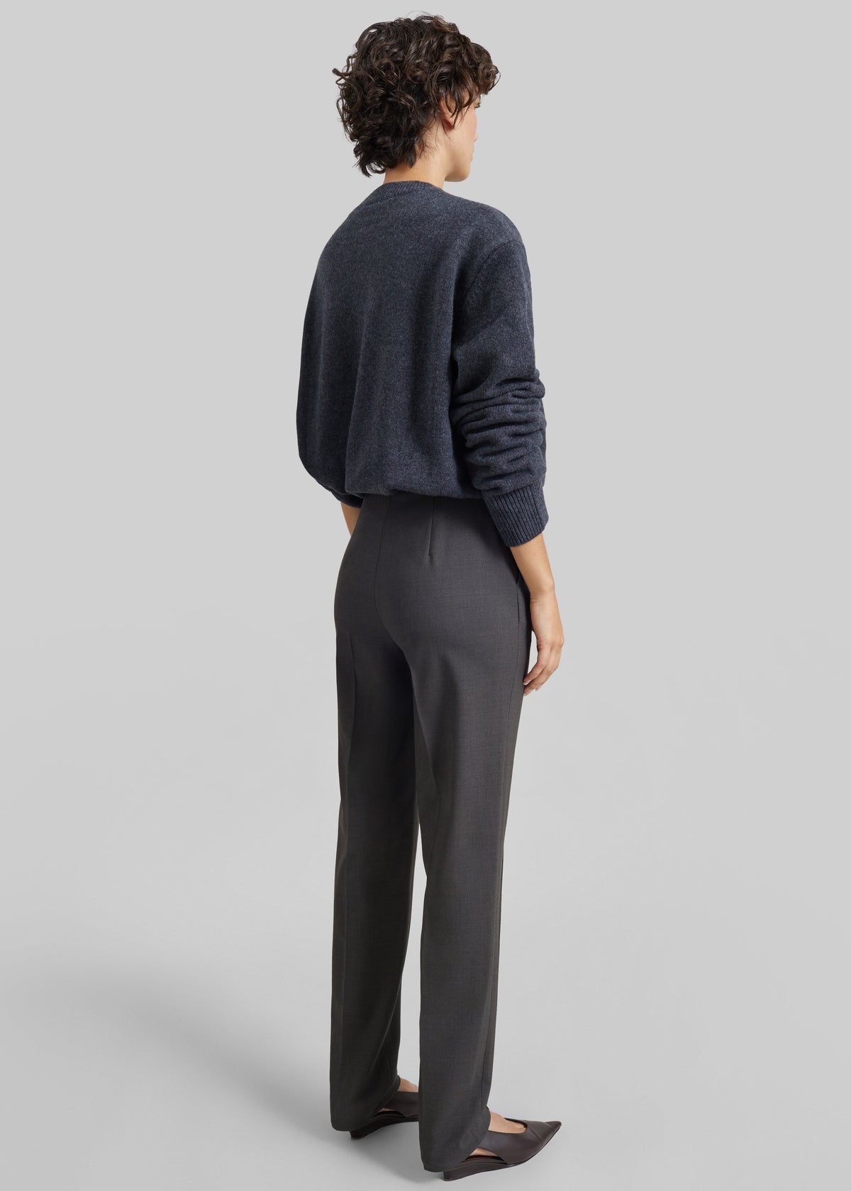 Loulou de Saison pantaloni Malka Lds a gamba aderente - Marrone