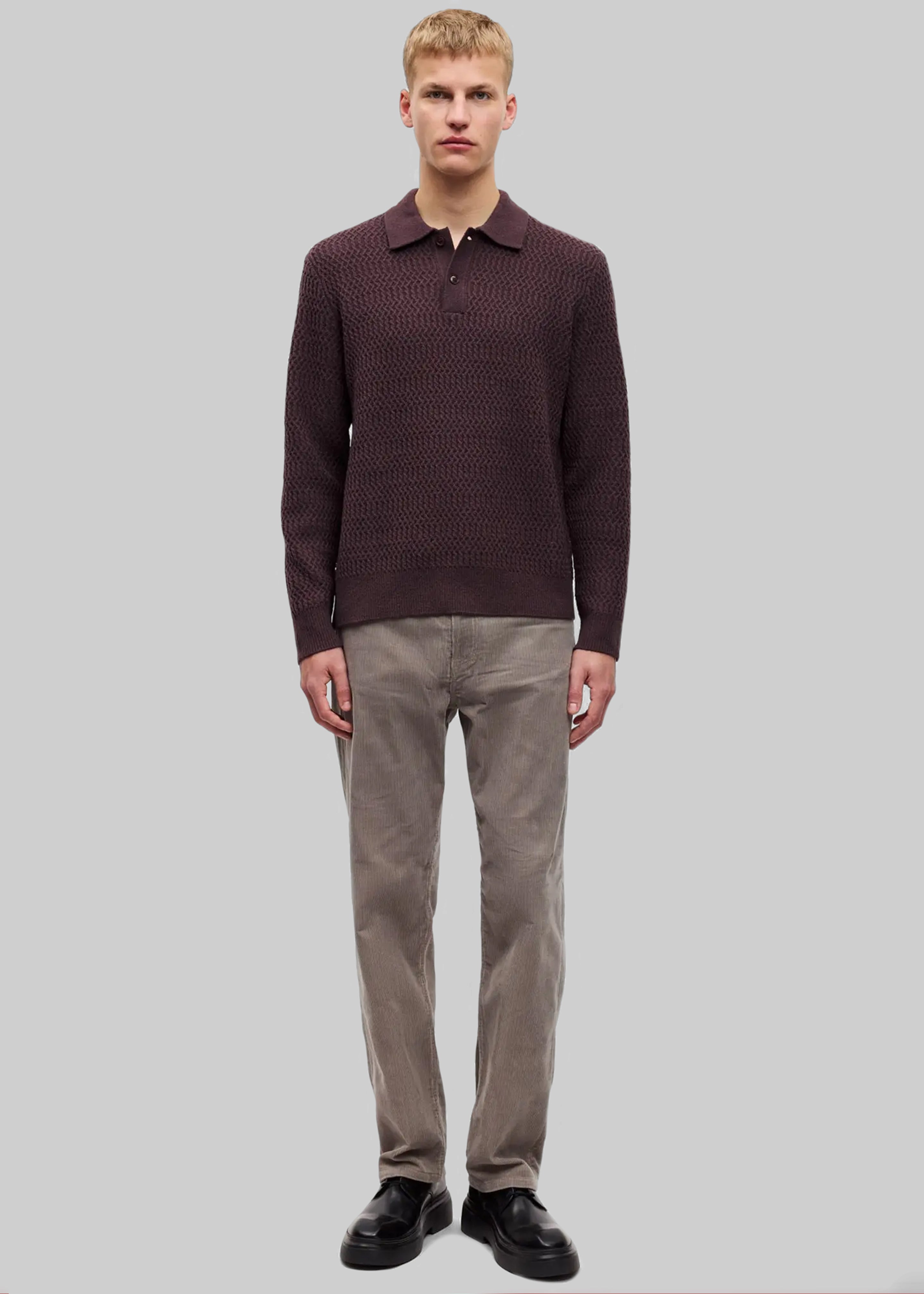 Samsøe Samsøe Sacaiden Polo - Raisin - 2