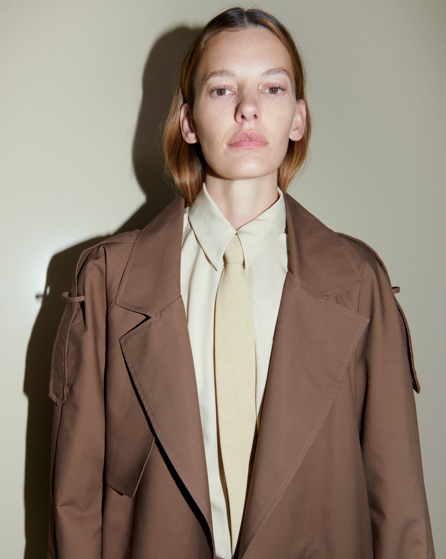 Amanda Murphy captured by Chris Rhodes wearing The Frankie Shop winter 22 collection. 