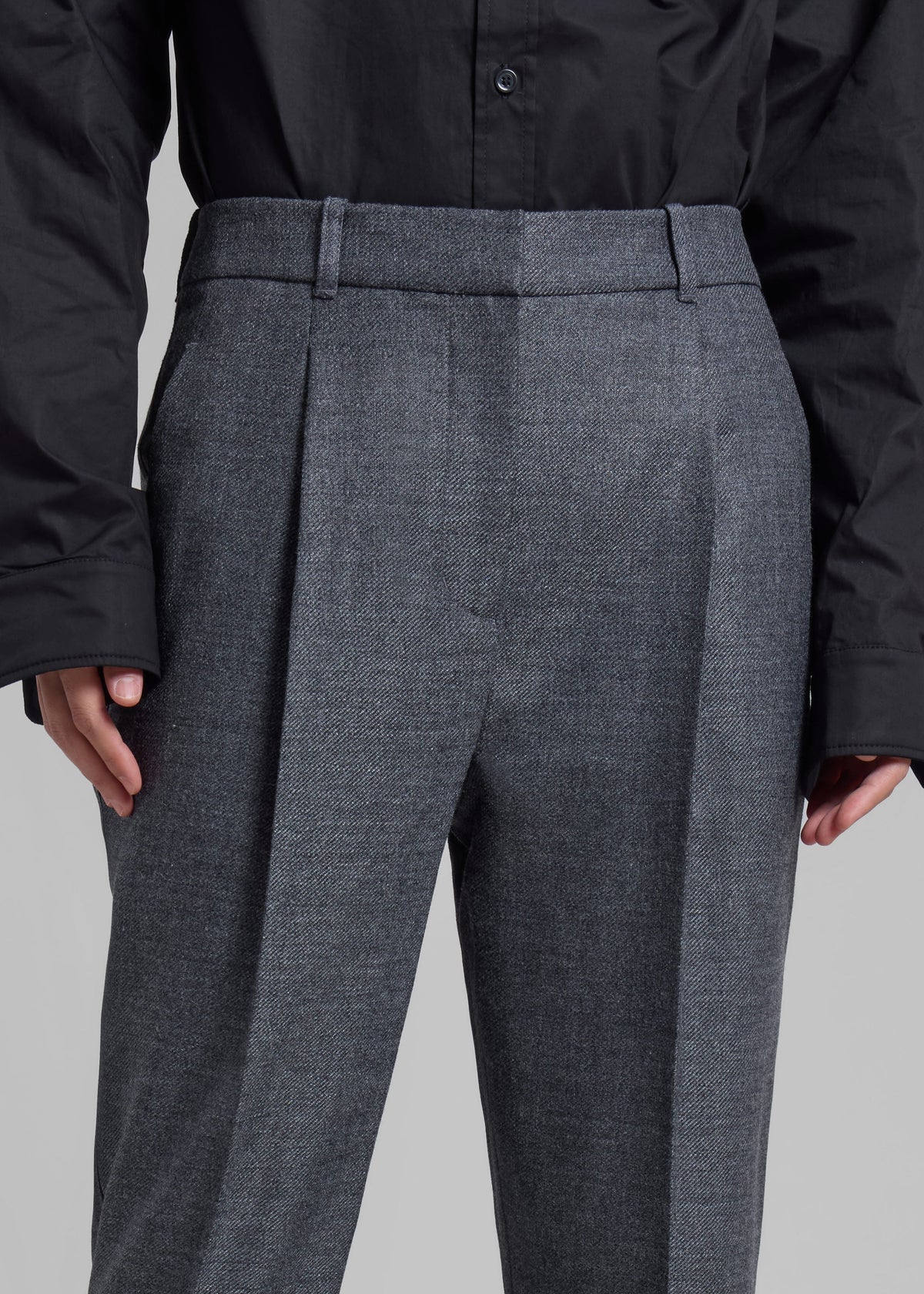 3.1 Phillip Lim Carrot Pant - Grey Melange - 4