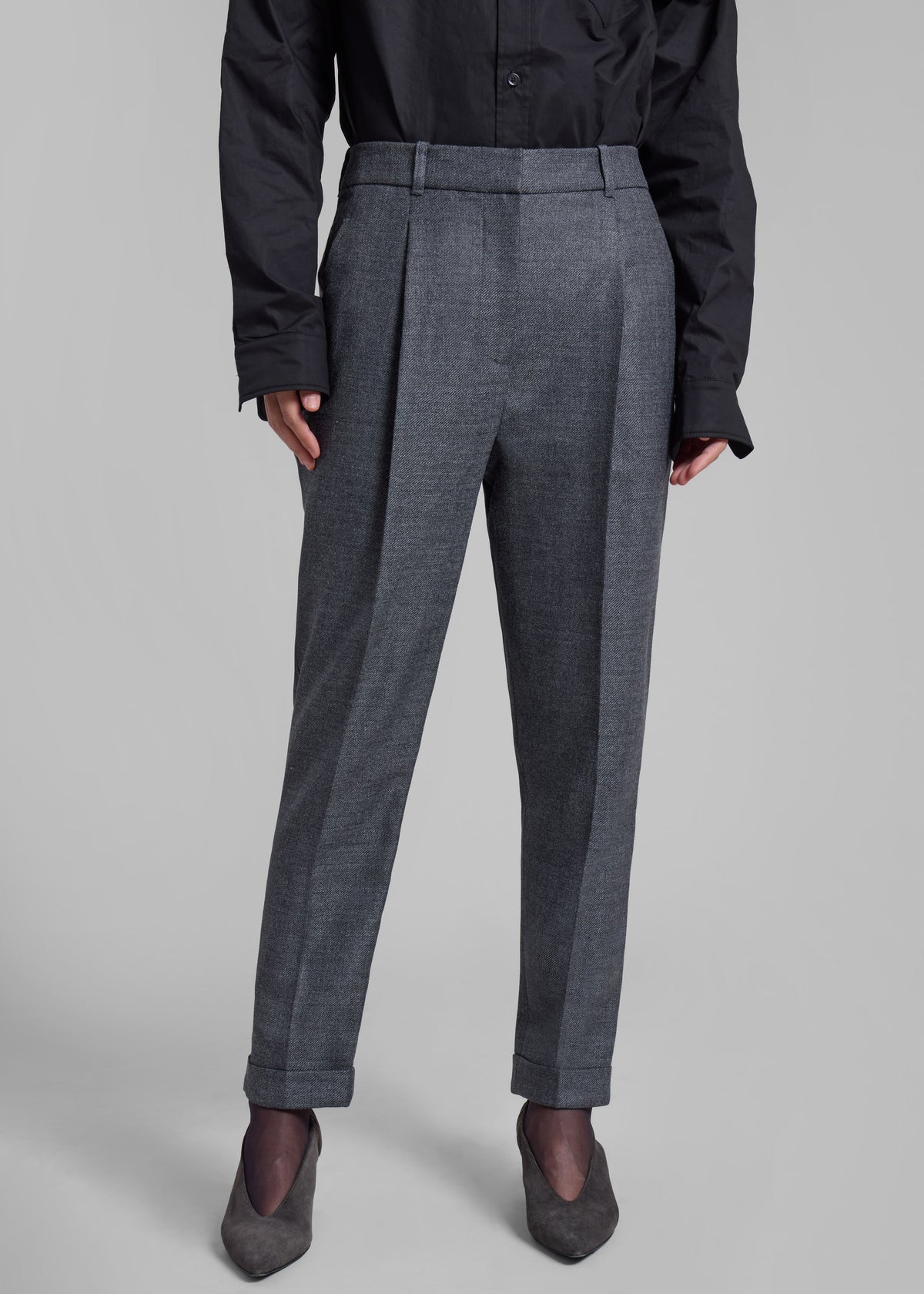 3.1 Phillip Lim Carrot Pant - Grey Melange - 2