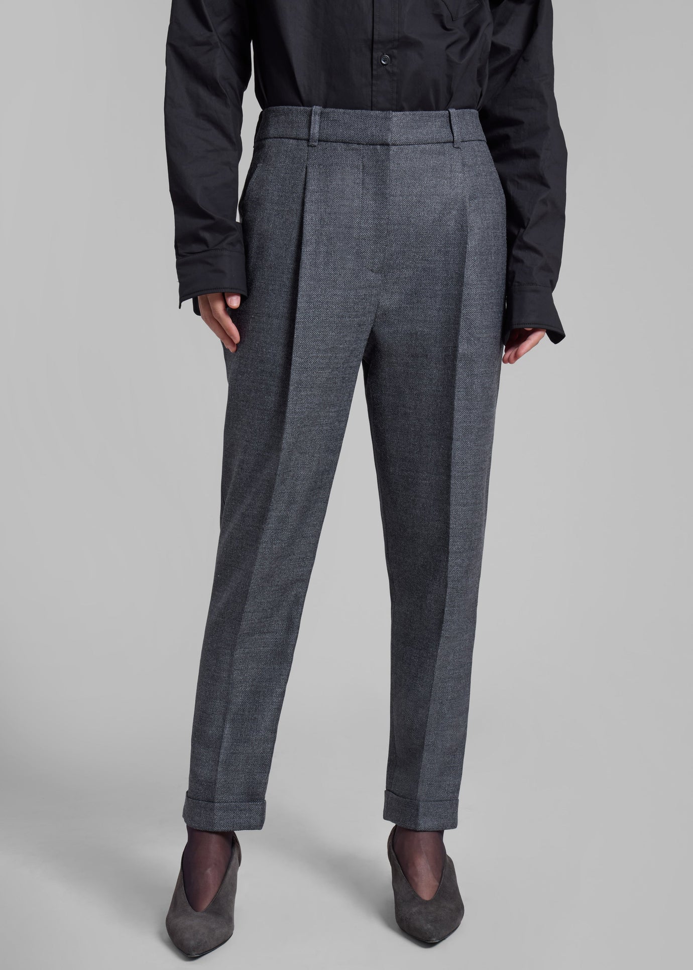 3.1 Phillip Lim Carrot Pant - Grey Melange - 1