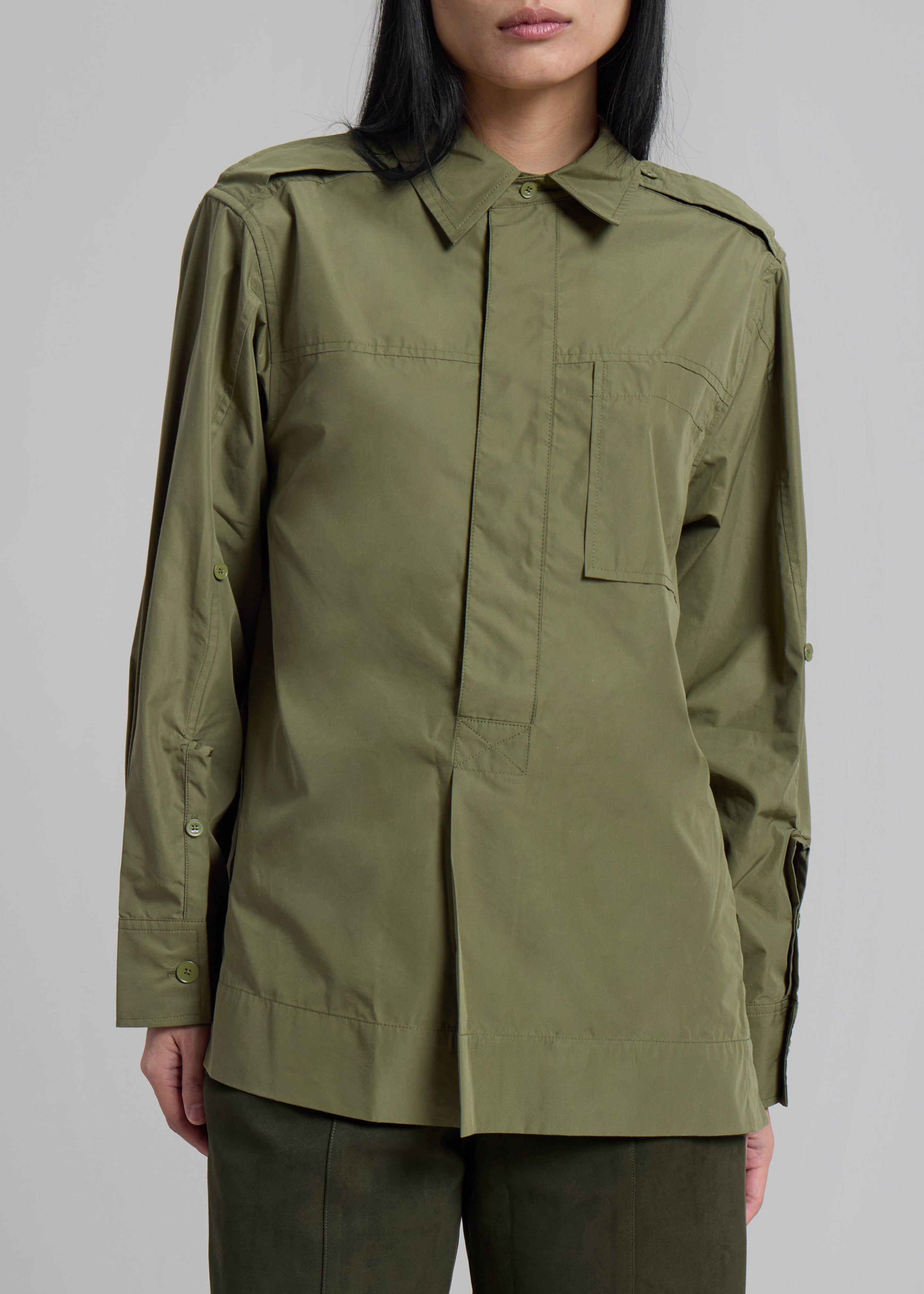 3.1 Phillip Lim Classic Relaxed Shirt - Olive - 2