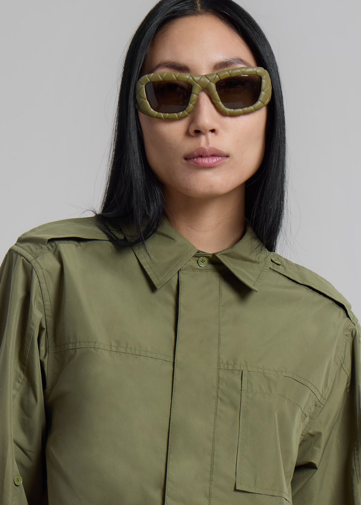 3.1 Phillip Lim Classic Relaxed Shirt - Olive - 4