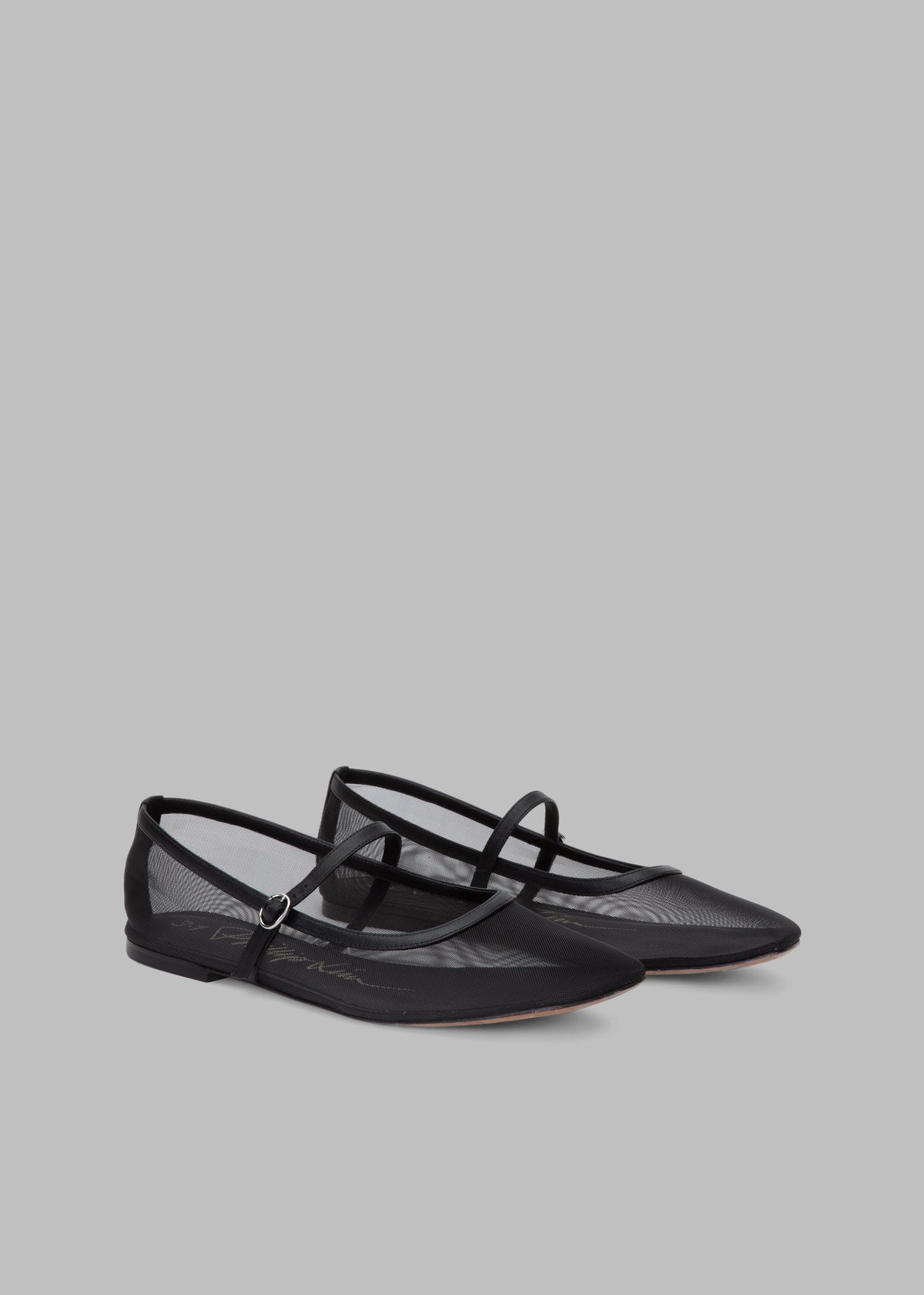 3.1 Phillip Lim ID Mesh Mary Jane Flat - Black - 1