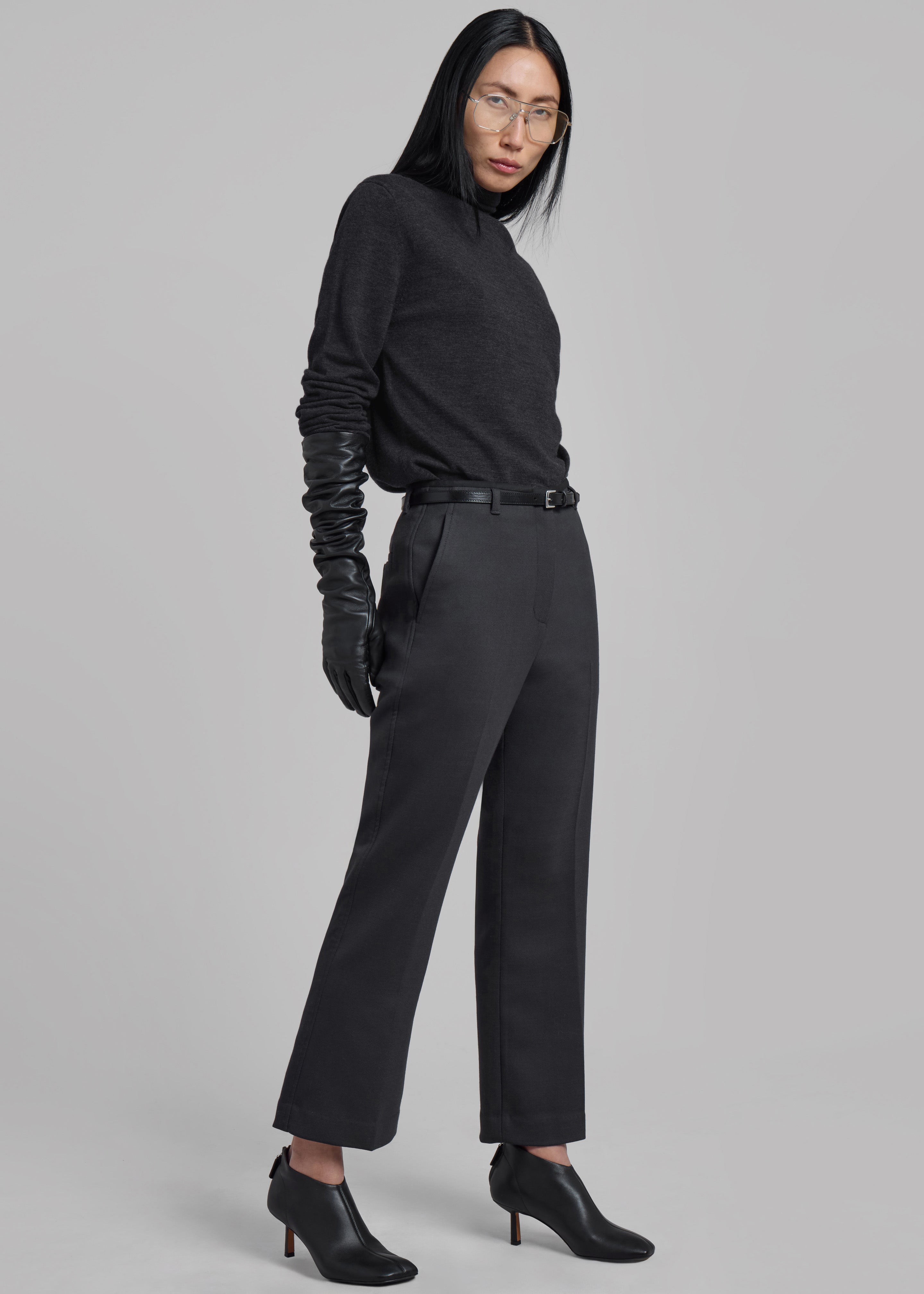 3.1 Phillip Lim Slim Kick Flare Trousers - Ink - 6