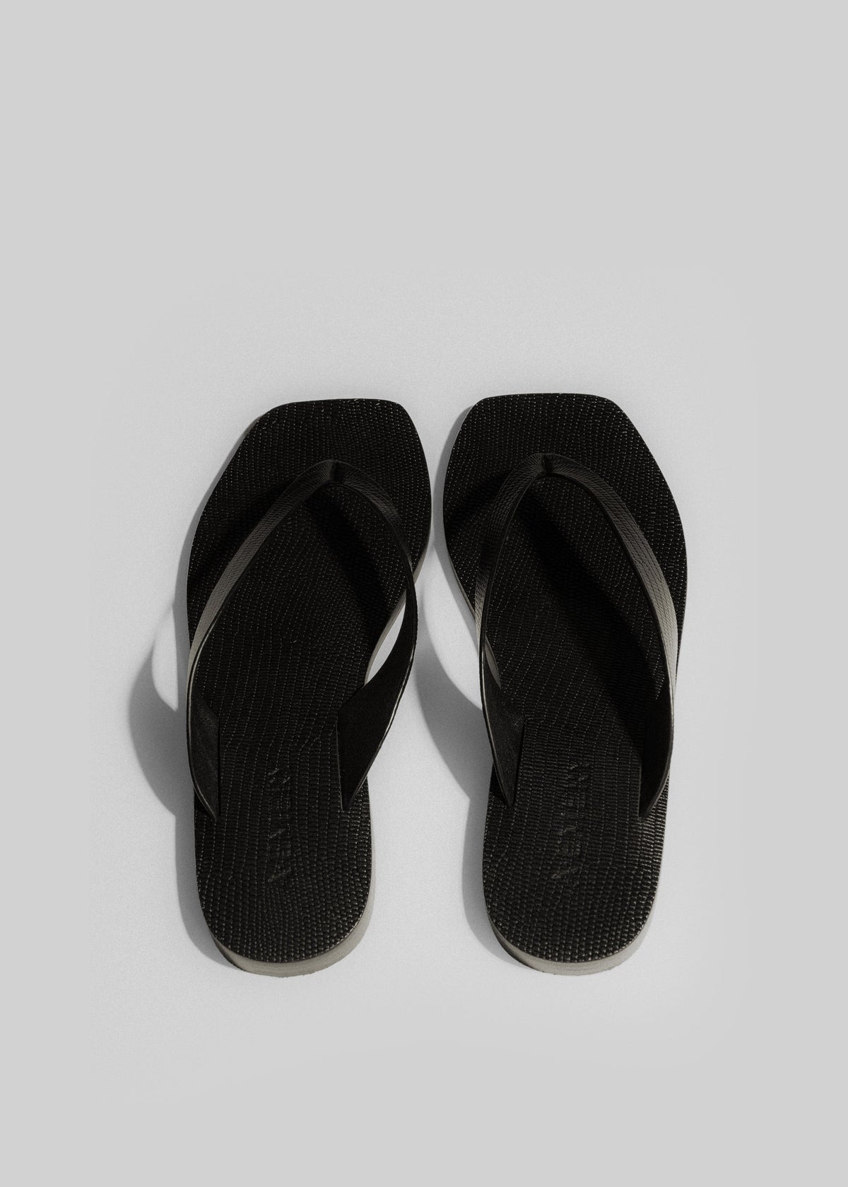 A.Emery The Kinto Sandals - Black Embossed Lizard - 5