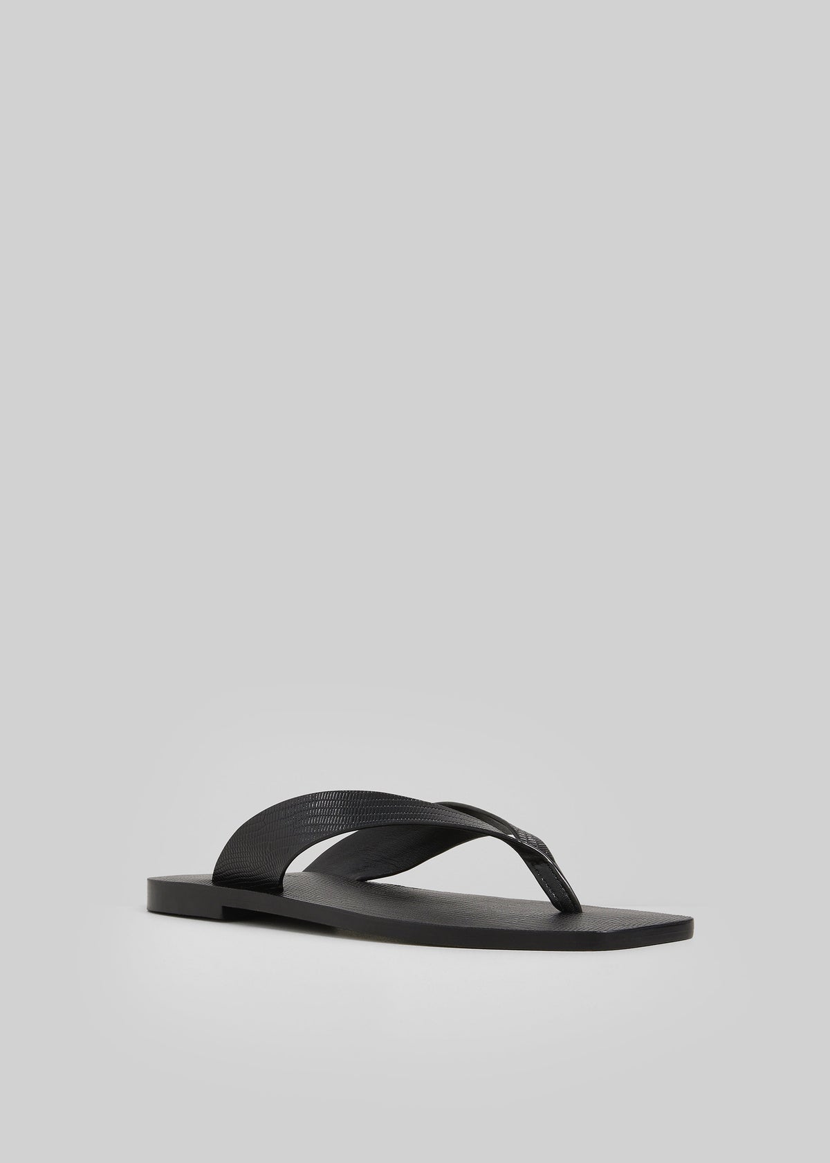 A.Emery The Kinto Sandals - Black Embossed Lizard - 4