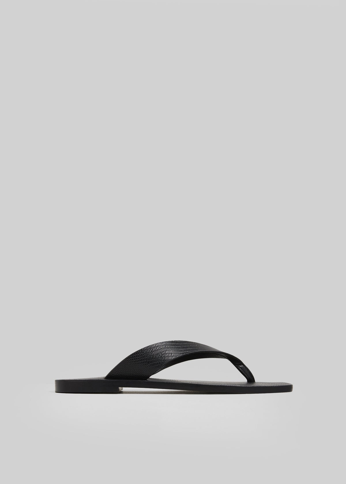 A.Emery The Kinto Sandals - Black Embossed Lizard - 1