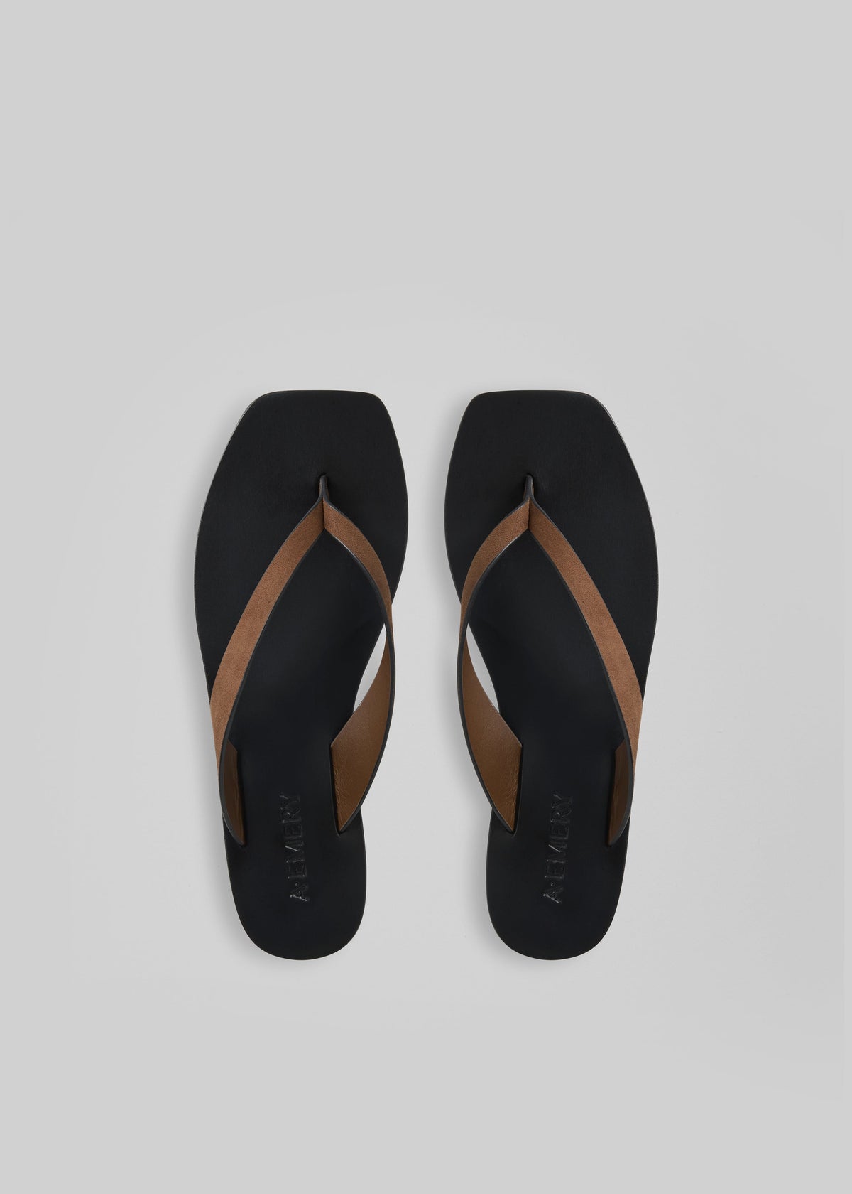 A.Emery Kinto Sandals - Chestnut Suede/Black - 3