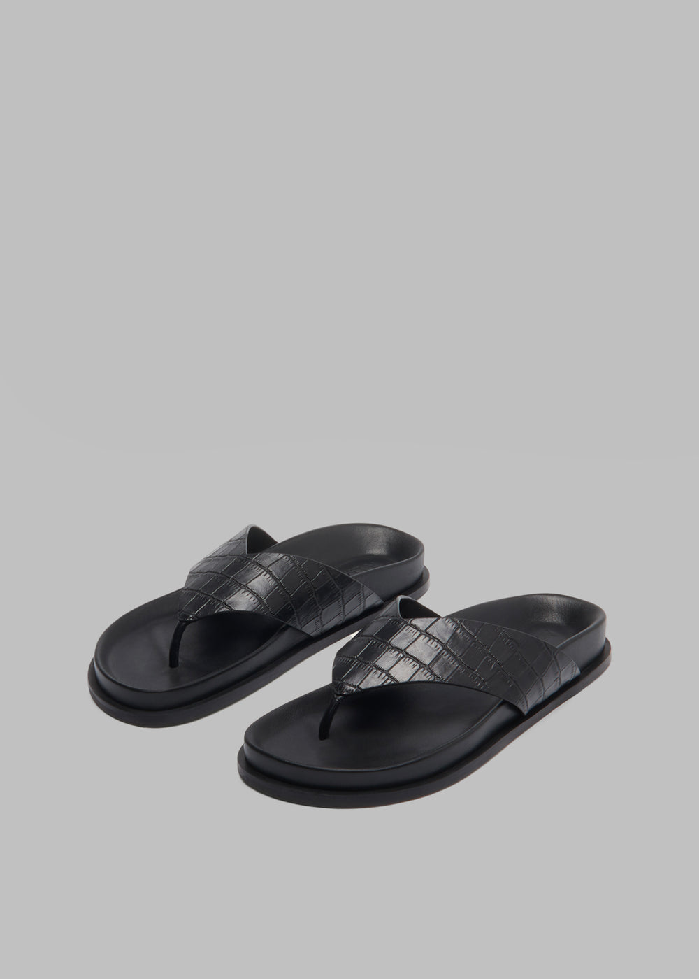 A.Emery Alma Sandal - Black Croc