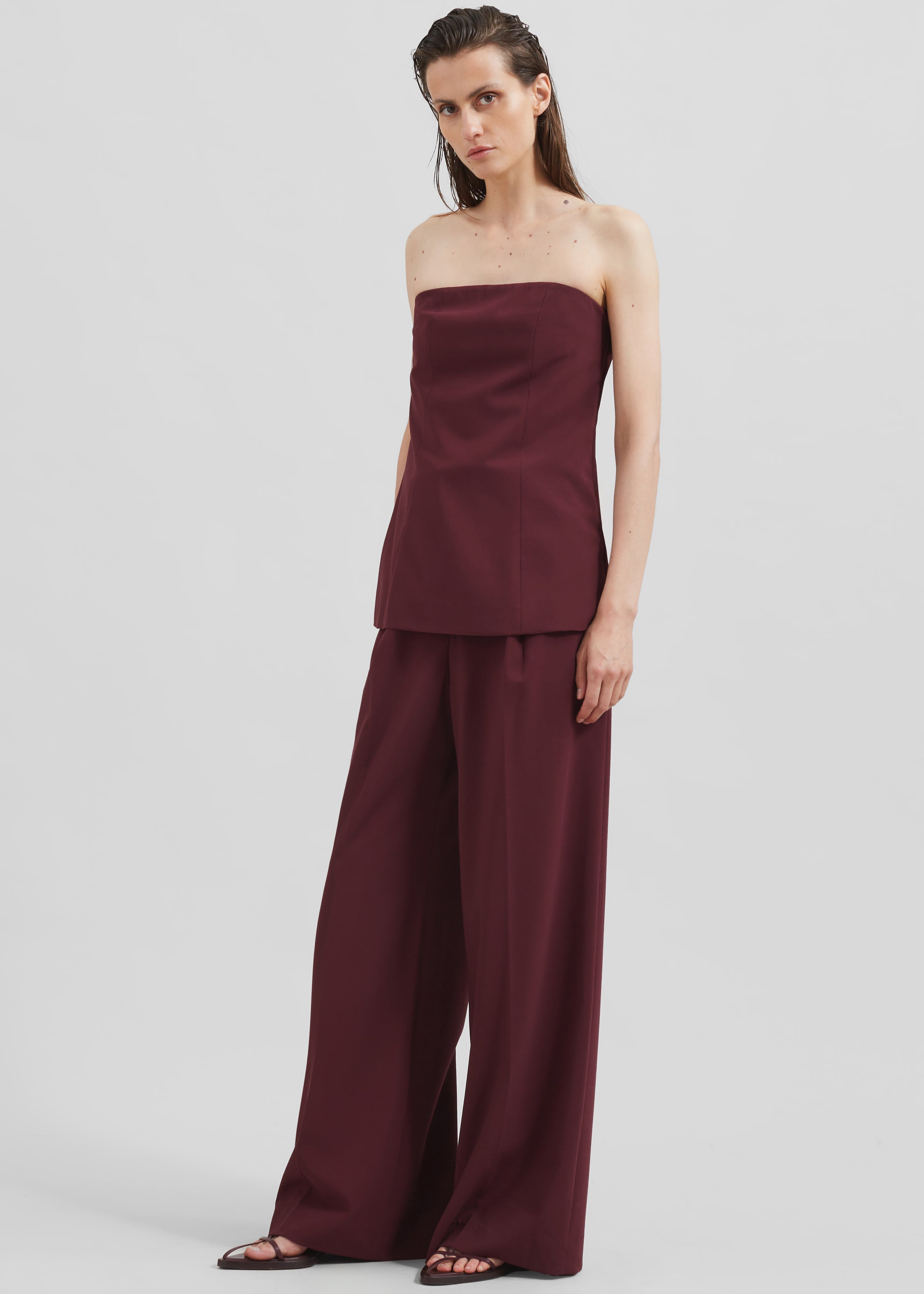 Abbie Trousers - Burgundy - 6