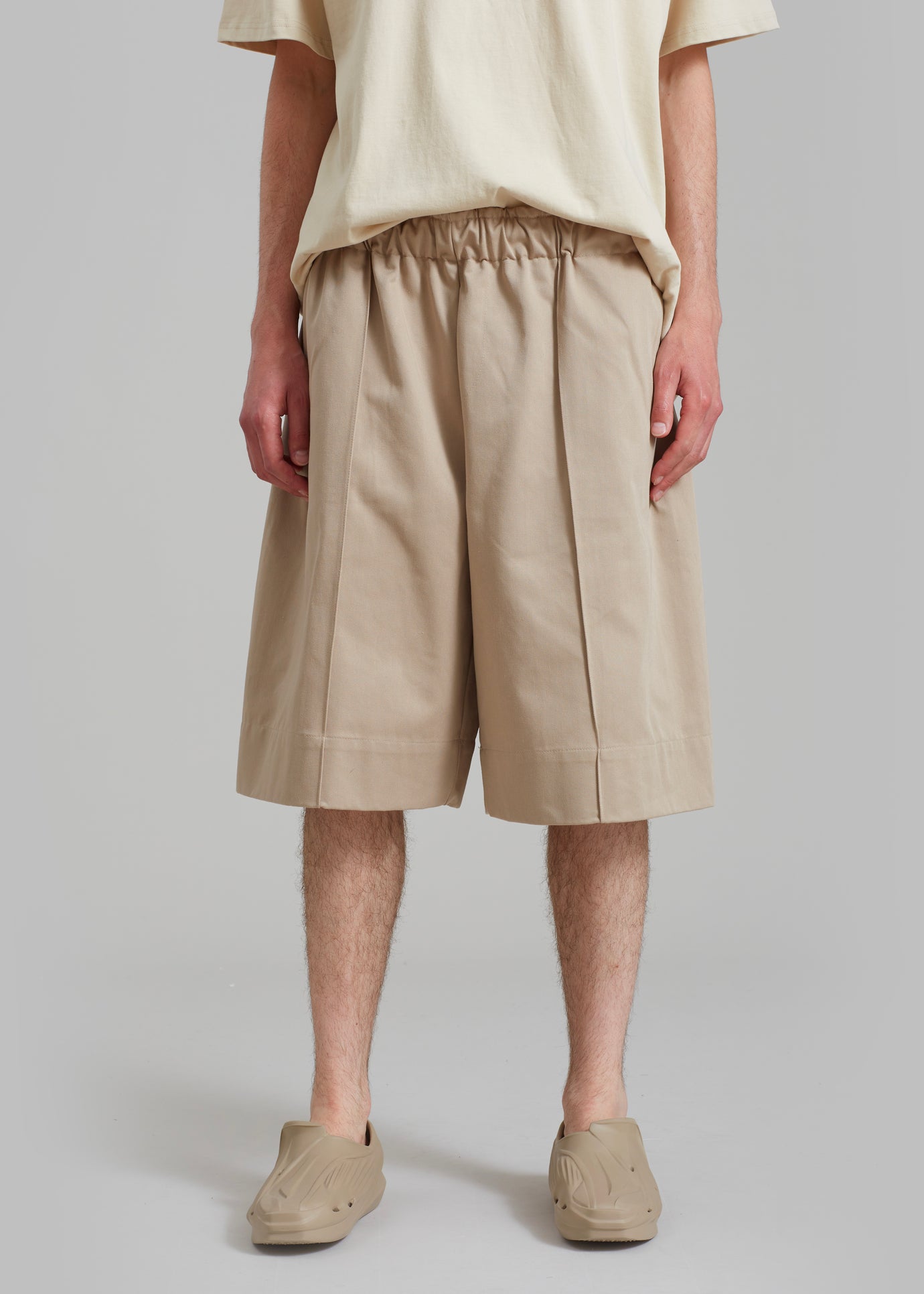 Adan Bermuda Shorts - Beige - 1