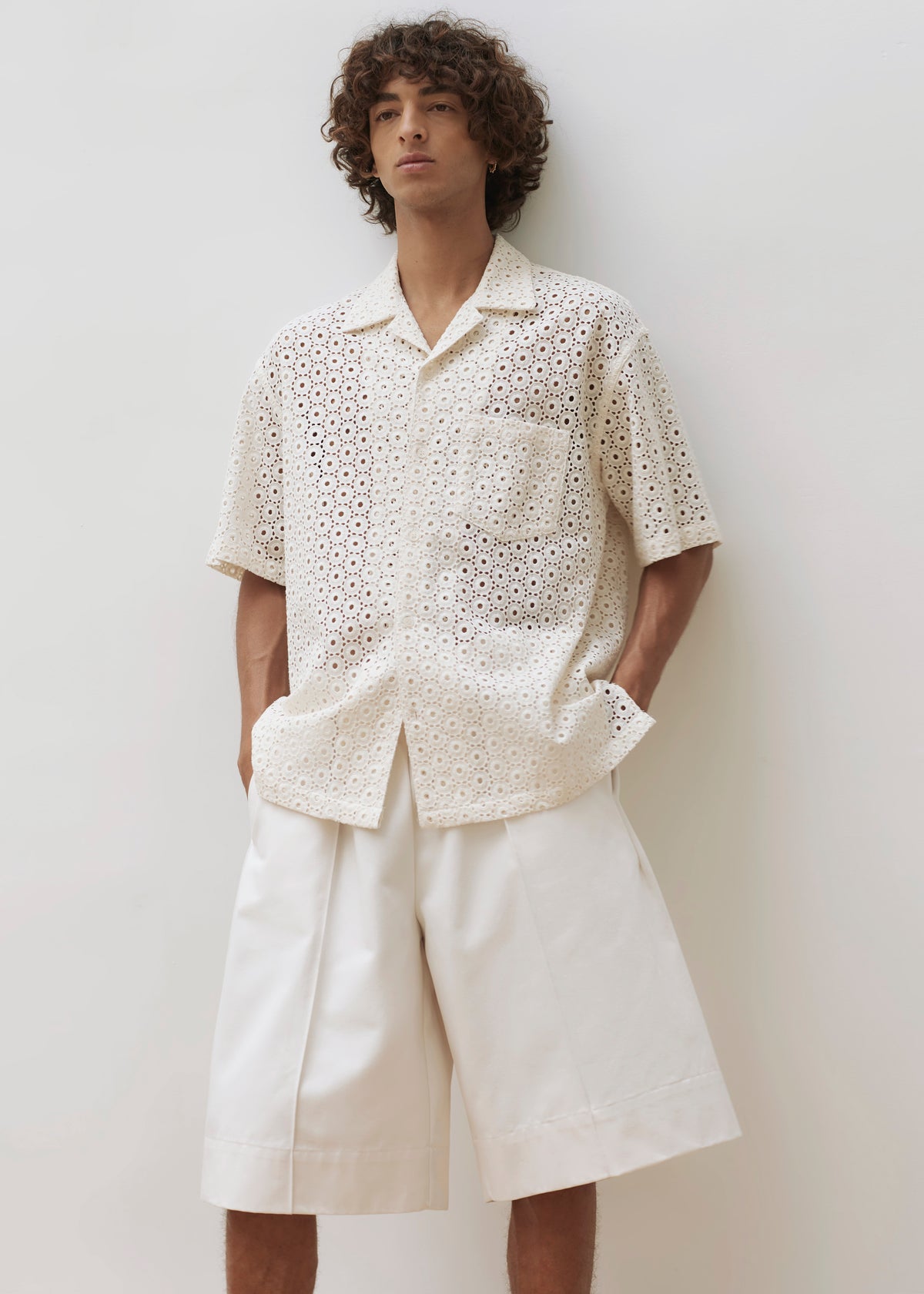 Adan Bermuda Shorts - Cream - 3