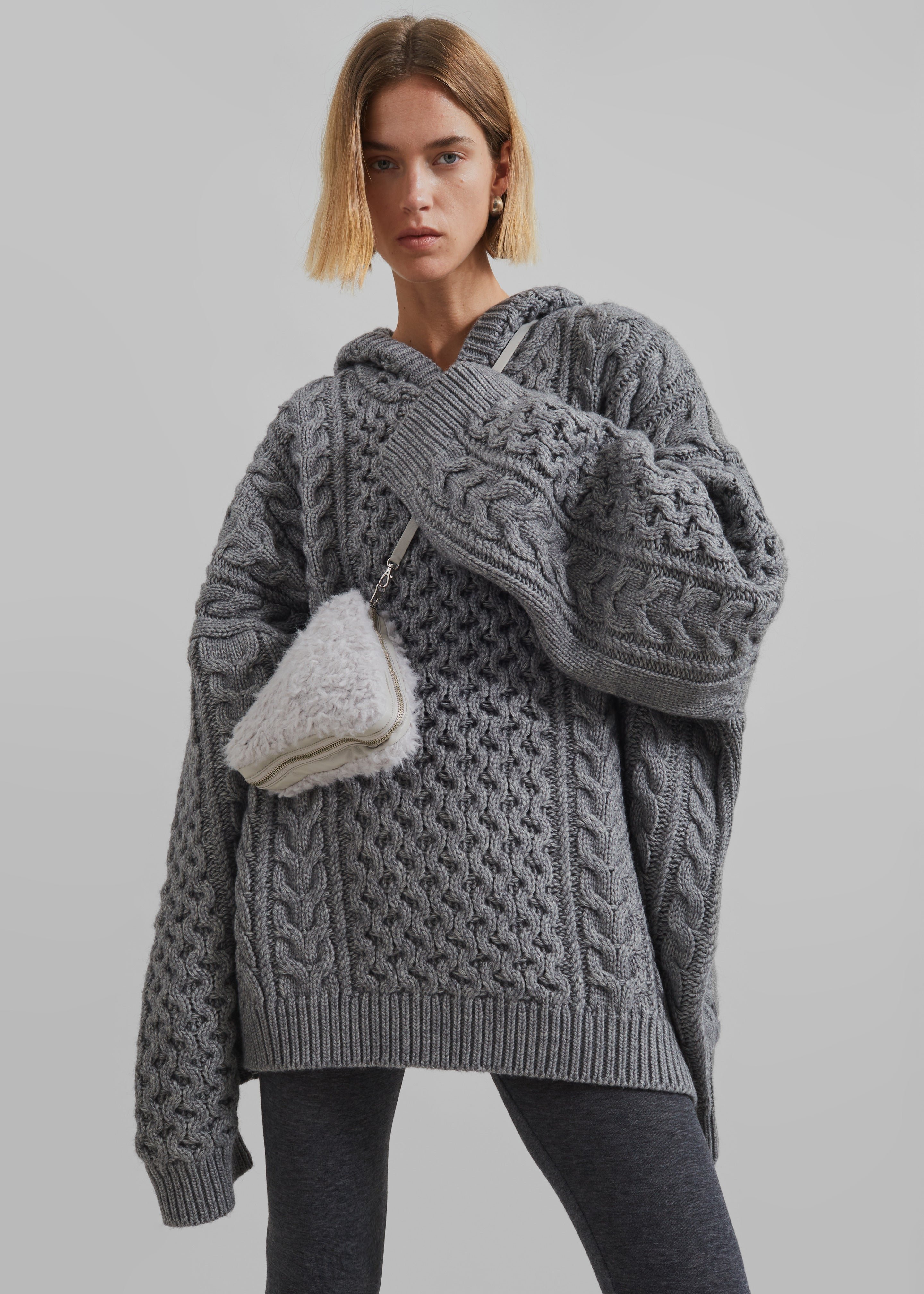 トップス The Frankie Shop BRAIDED SWEATER Pailey Braided Sweater - Cream – The Frankie Shop