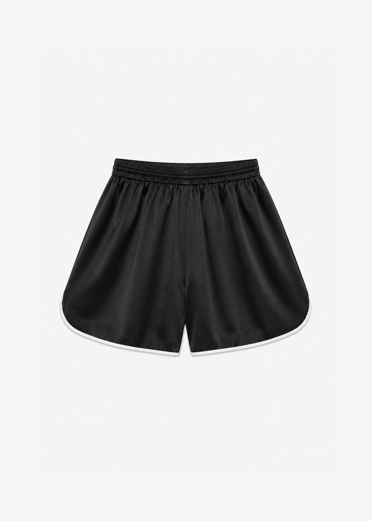 Adia Satin Boxer Shorts - Black - 11