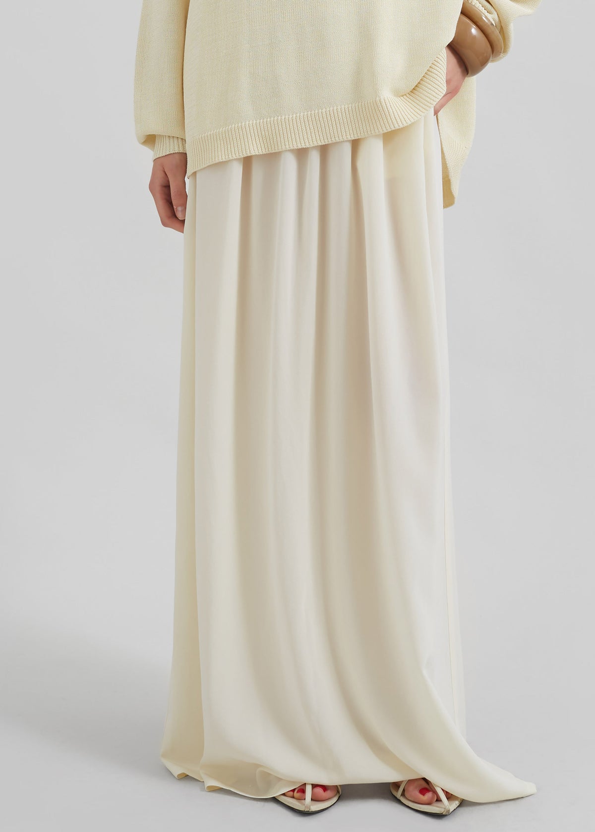 Aeson Maxi Skirt - Pale Yellow - 2