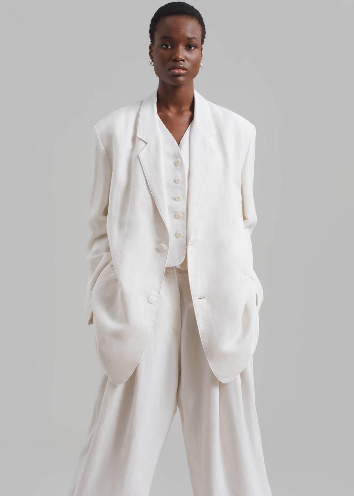 Aiden Blazer - White - 1