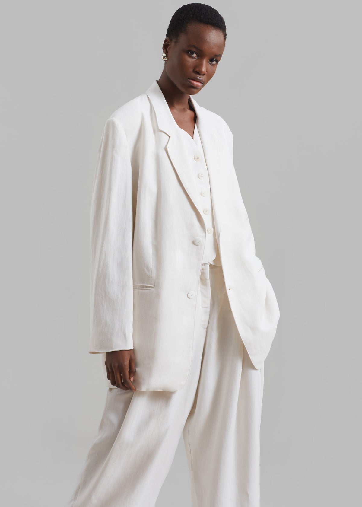 Aiden Blazer - White - 3