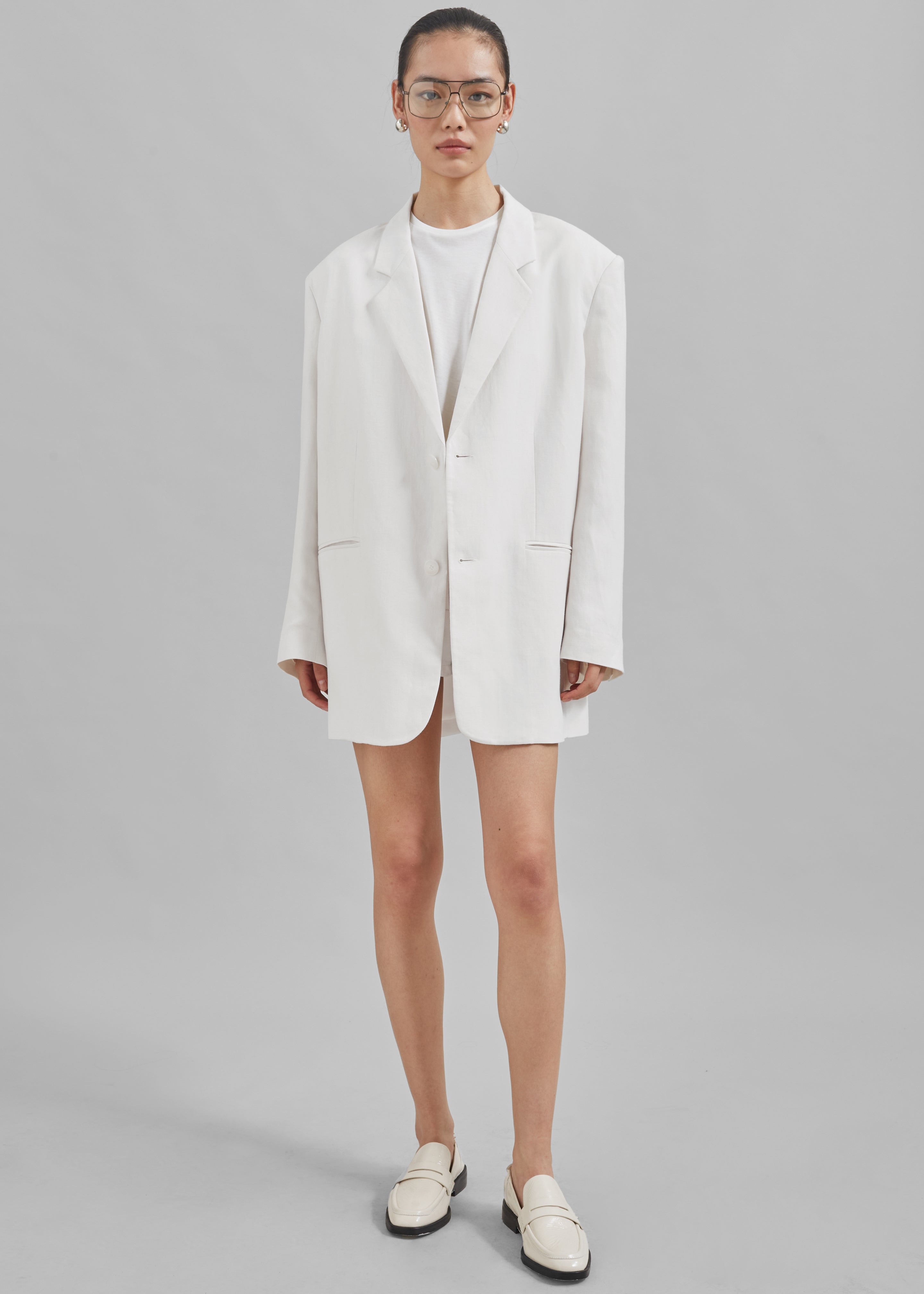 Aiden Blazer - White - 12