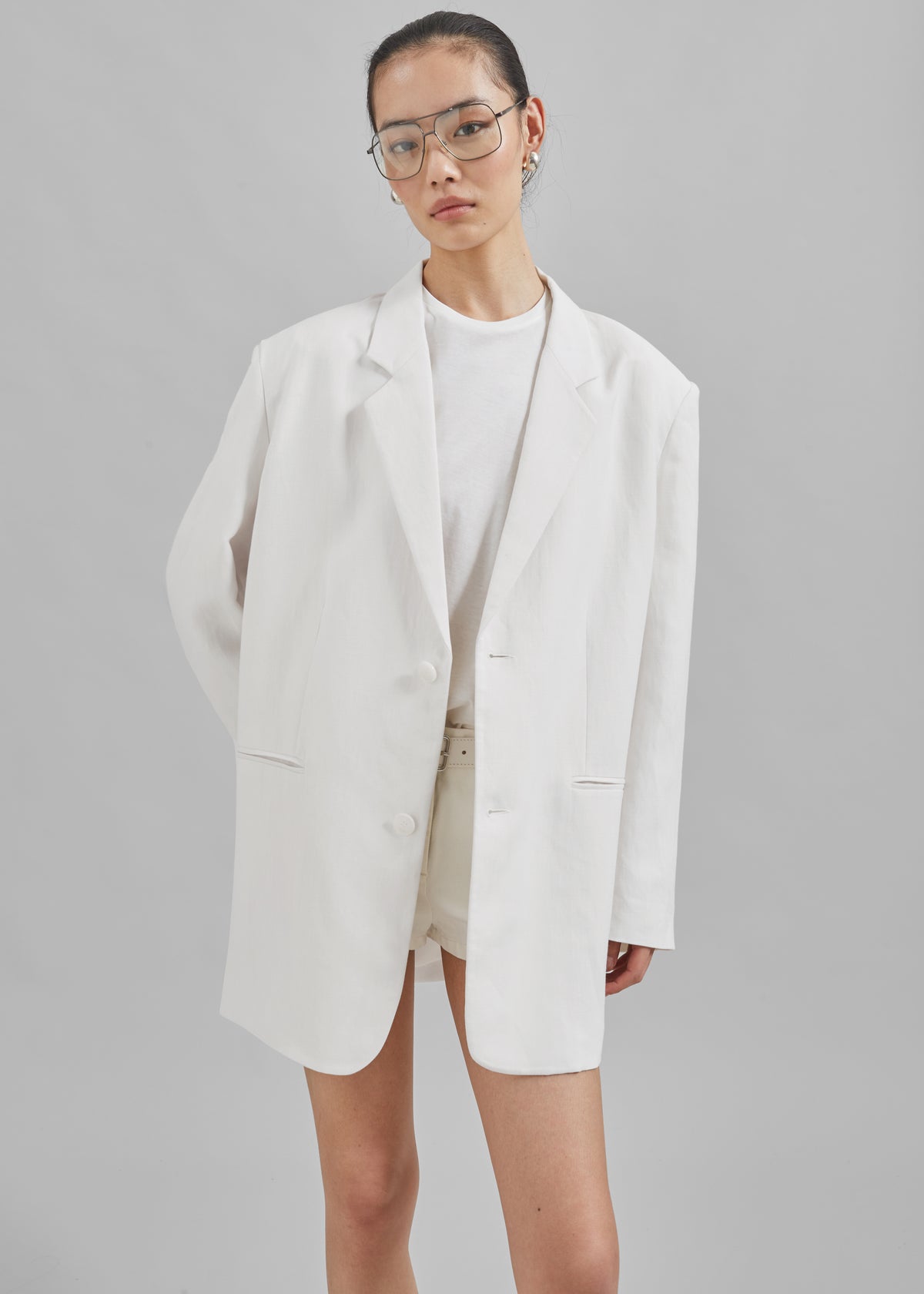 Aiden Blazer - White - 8
