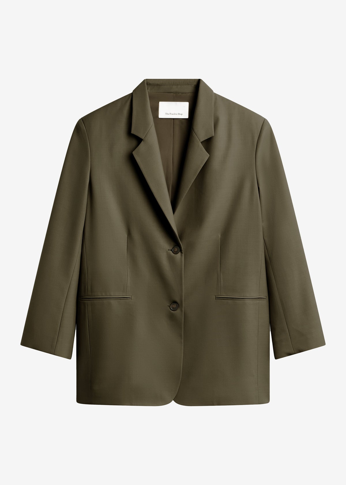 Aiden Wool Blend Blazer - Khaki - 10