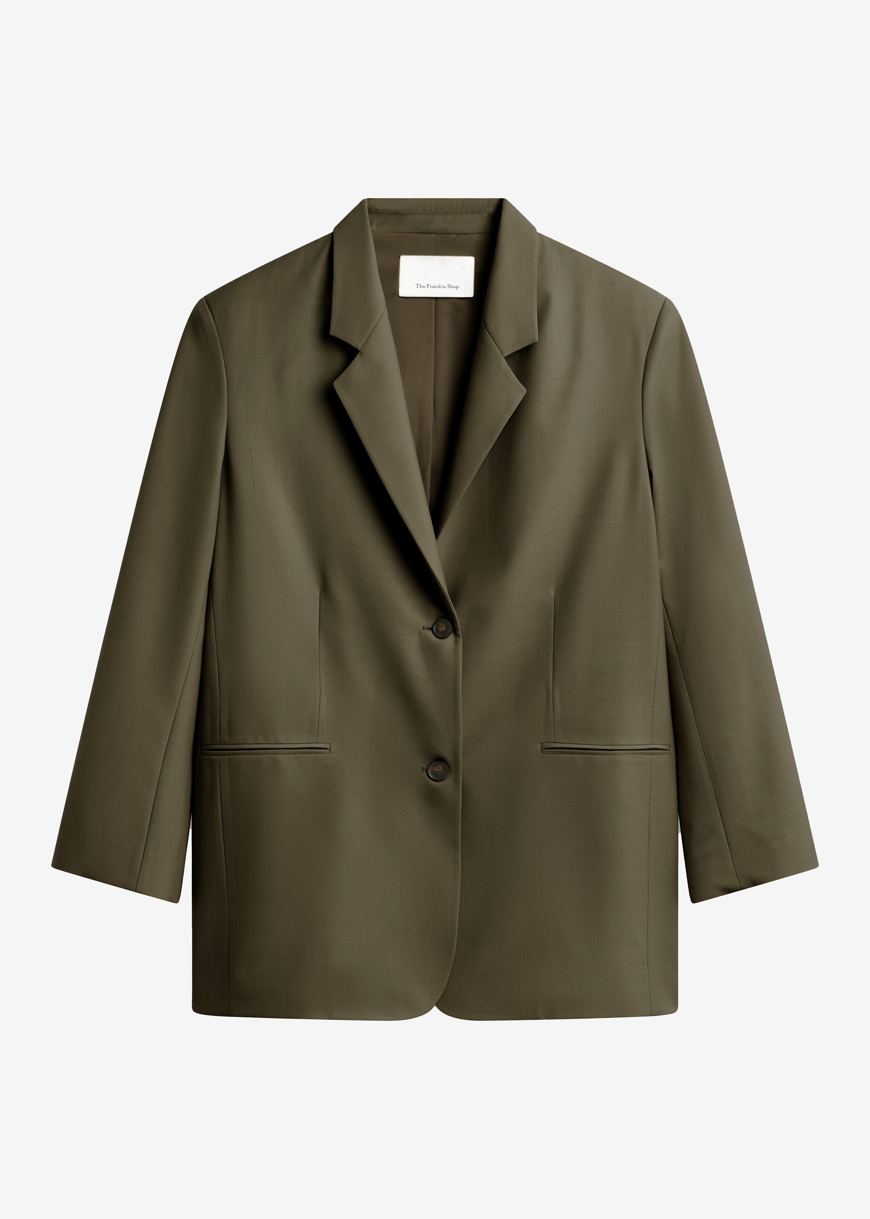 Aiden Wool Blend Blazer - Khaki - 10