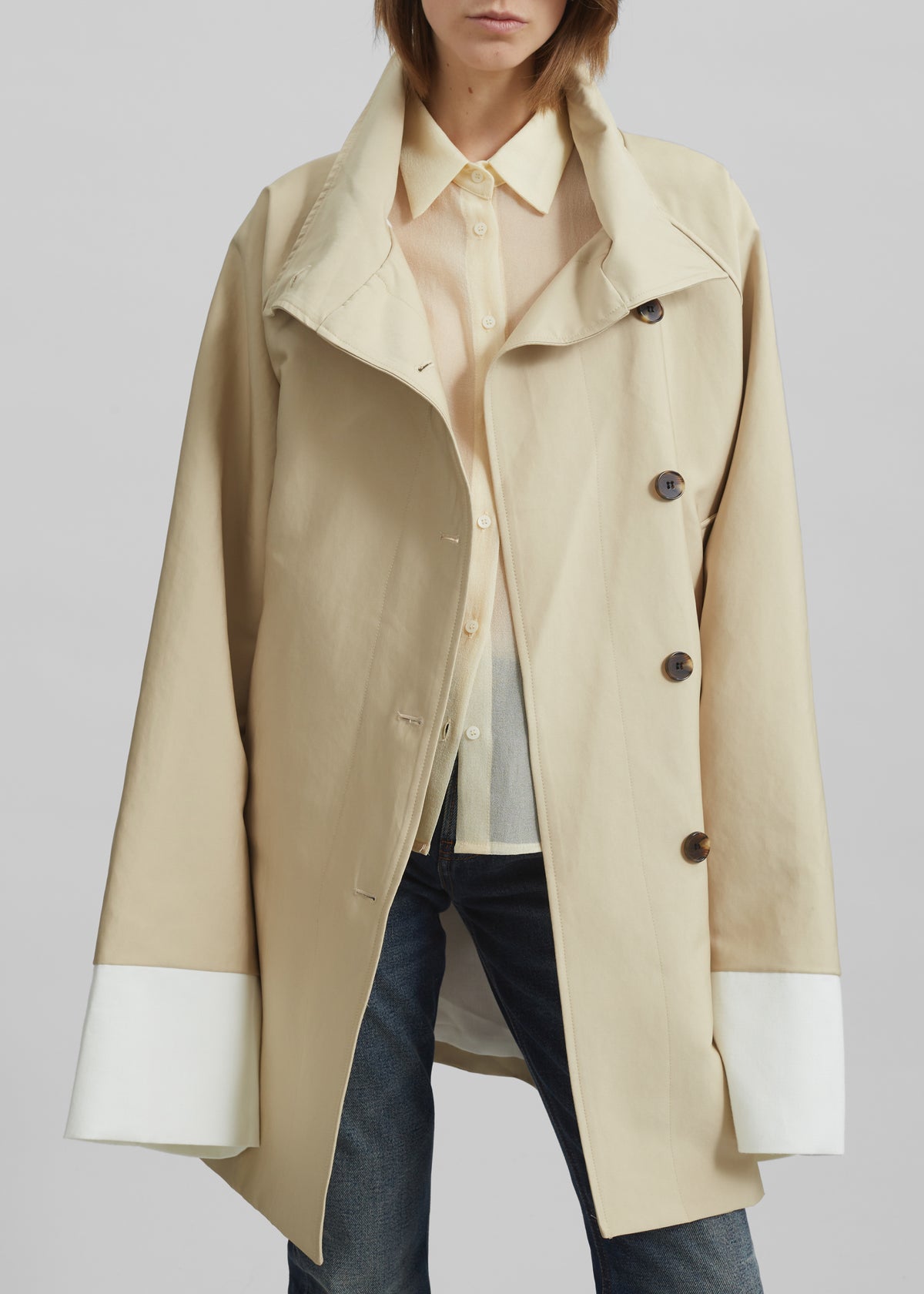 Alberta Short Trench - Beige - 7