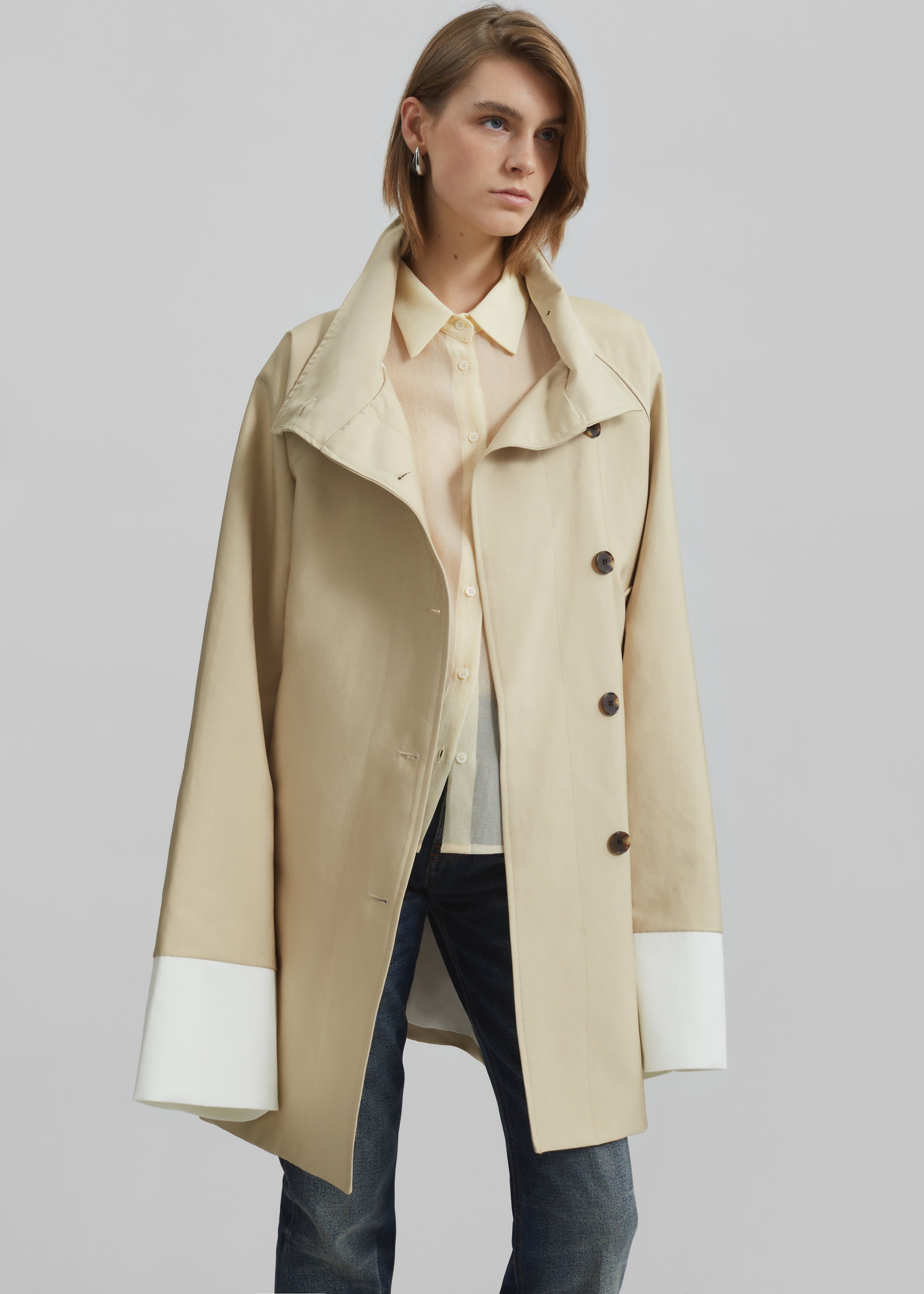 Alberta Short Trench - Beige - 6