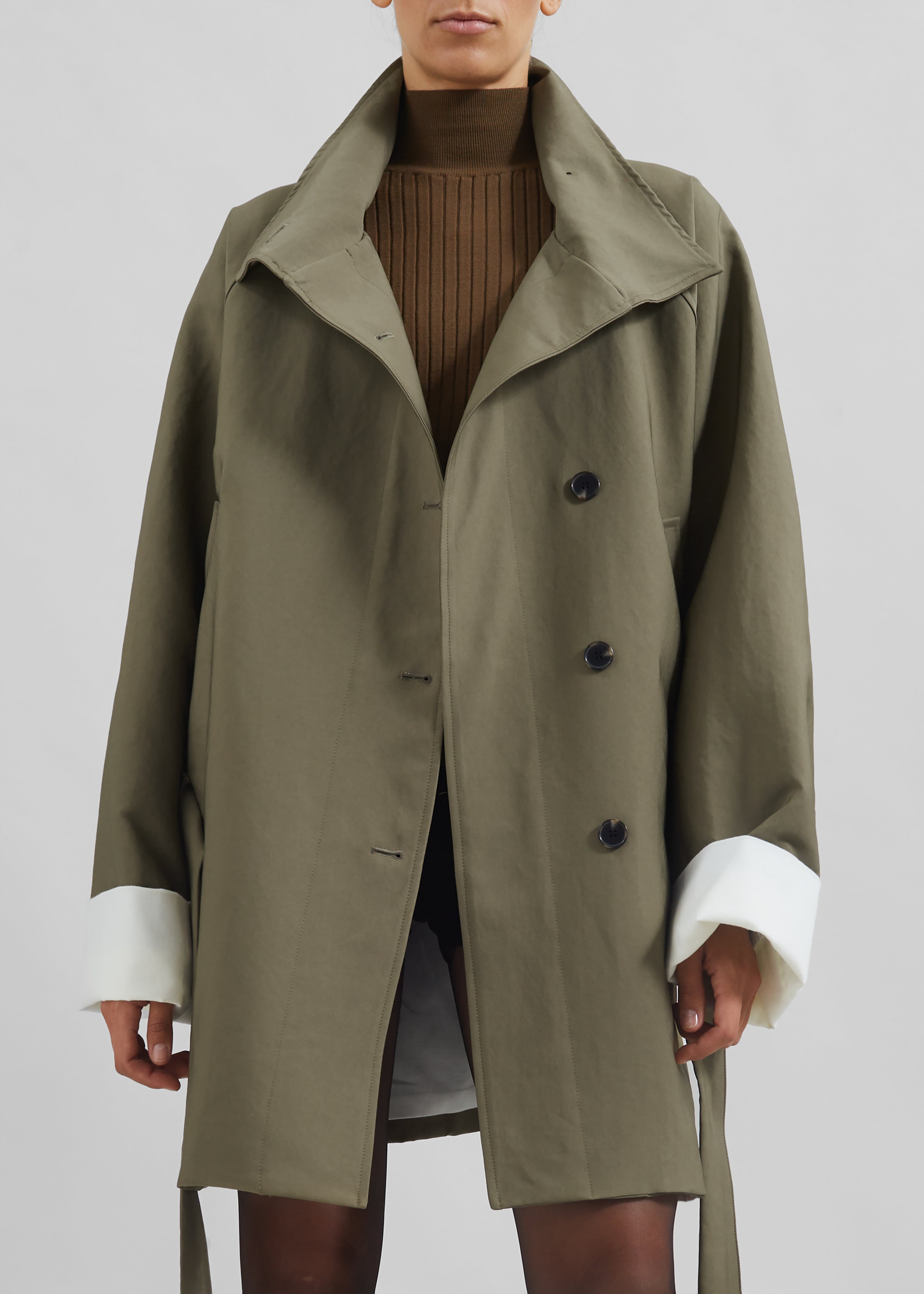 Alberta Short Trench - Khaki - 7