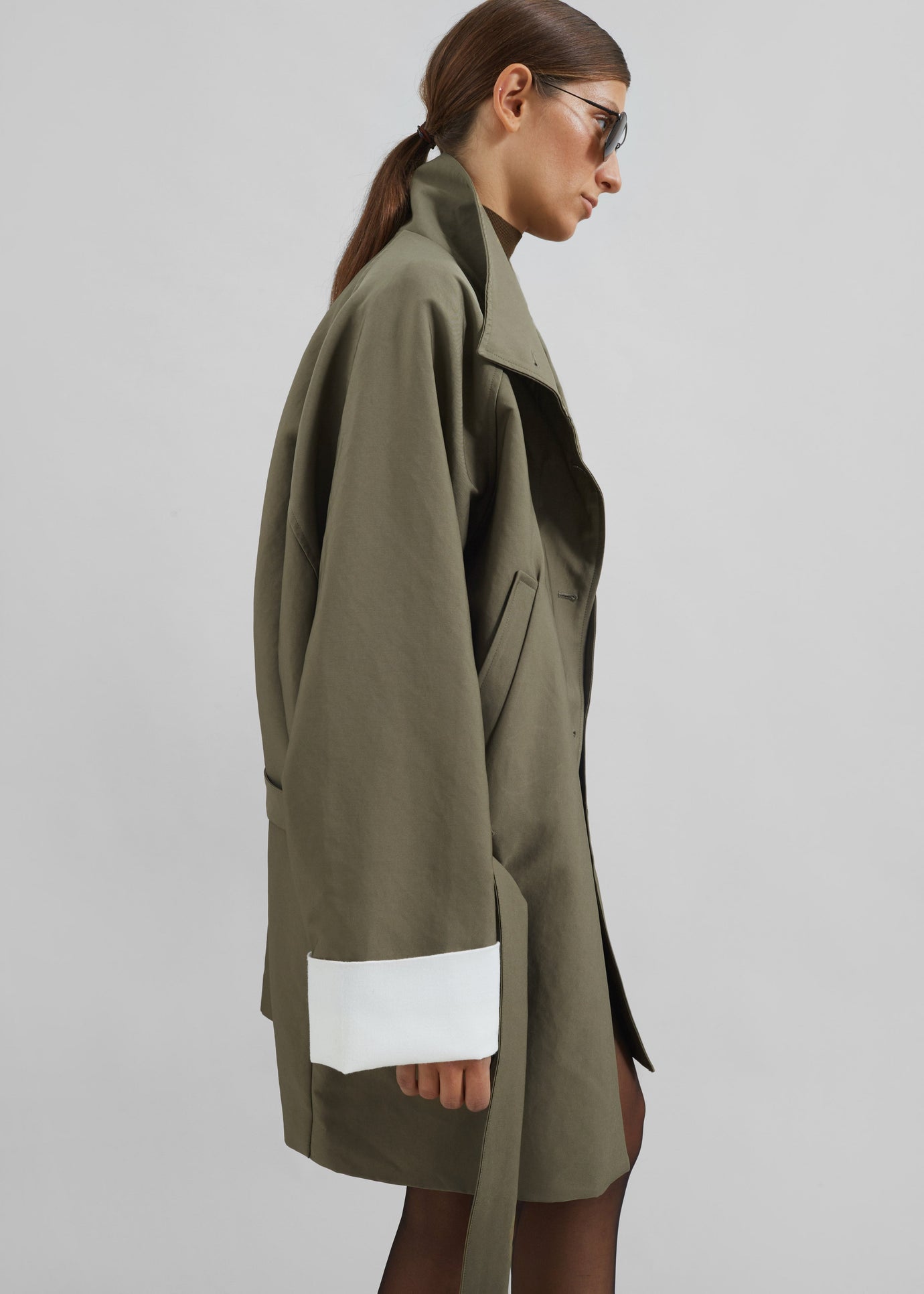 Alberta Short Trench - Khaki - 1