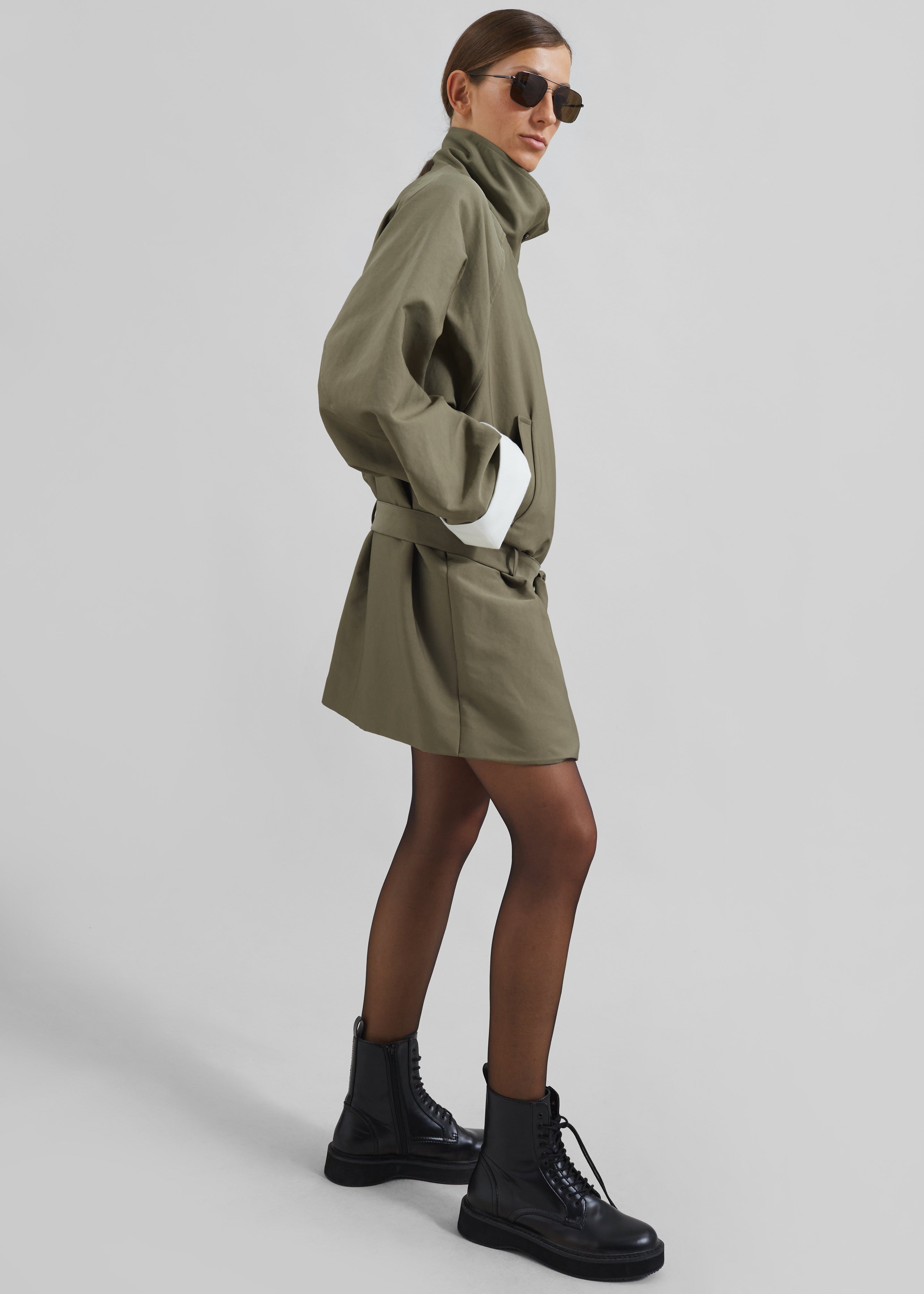 Alberta Short Trench - Khaki - 5