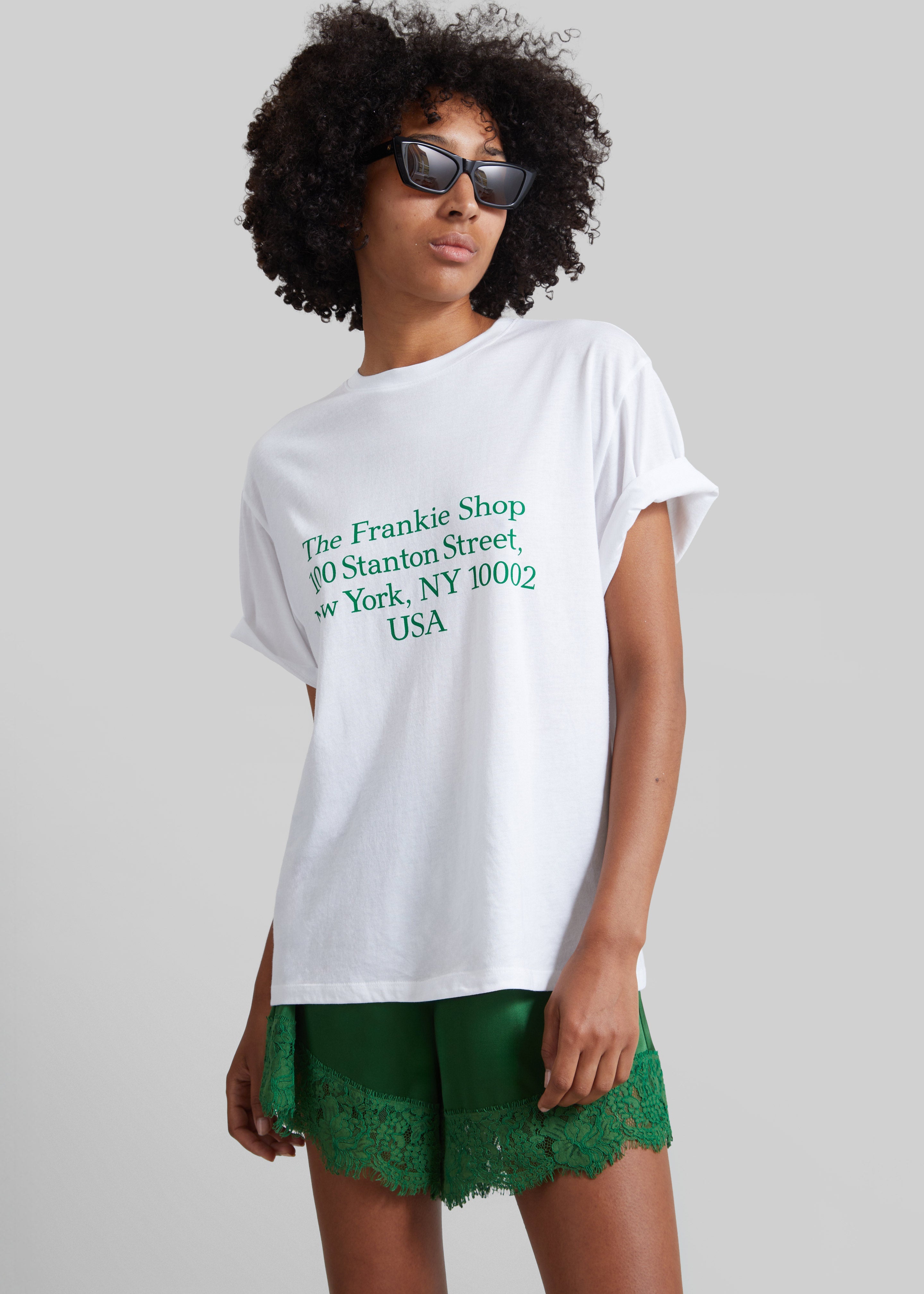 Albesa Satin Lace Trim Shorts - Kelly Green - 5