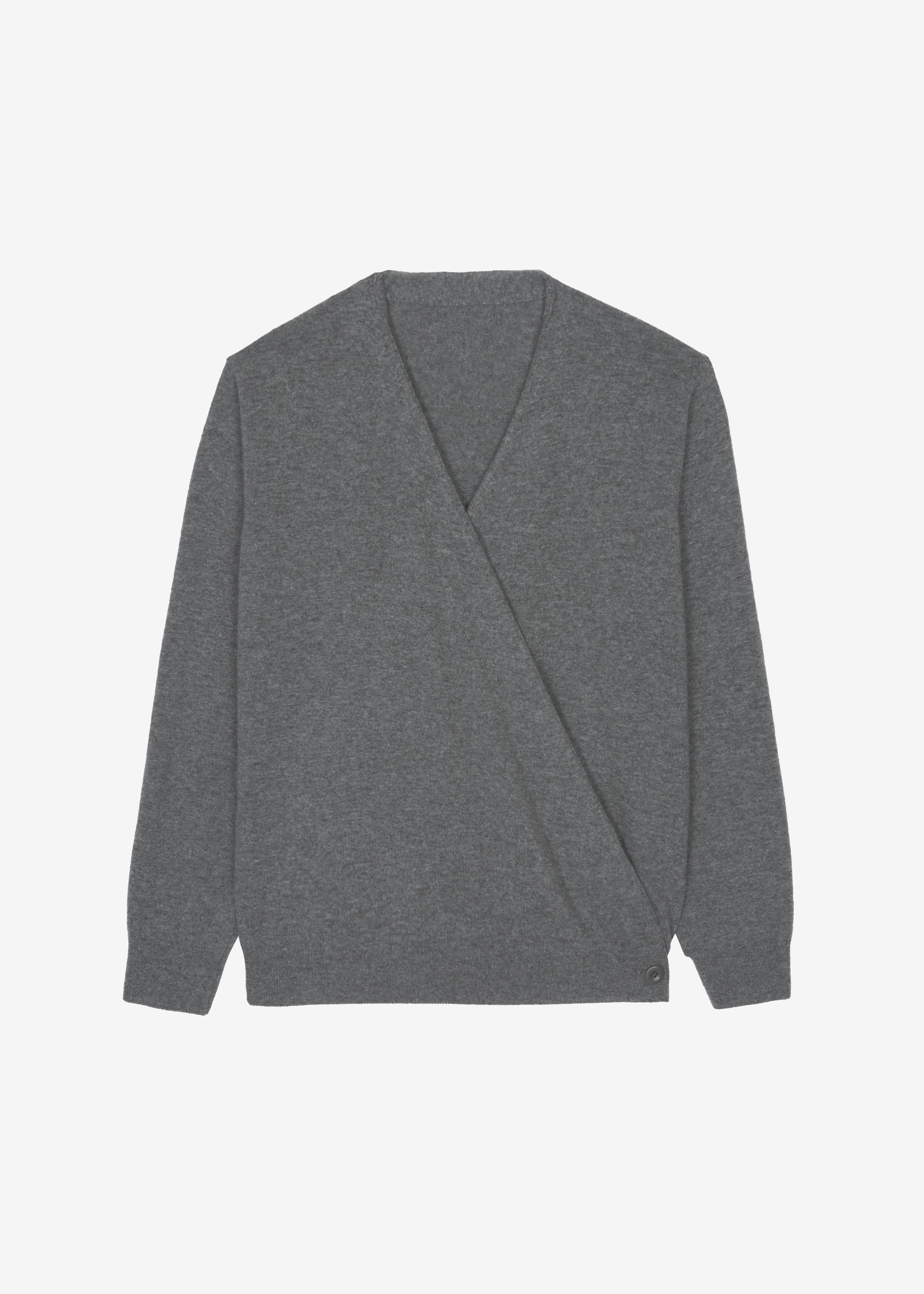 Albi Wrap Cardigan - Grey - 8