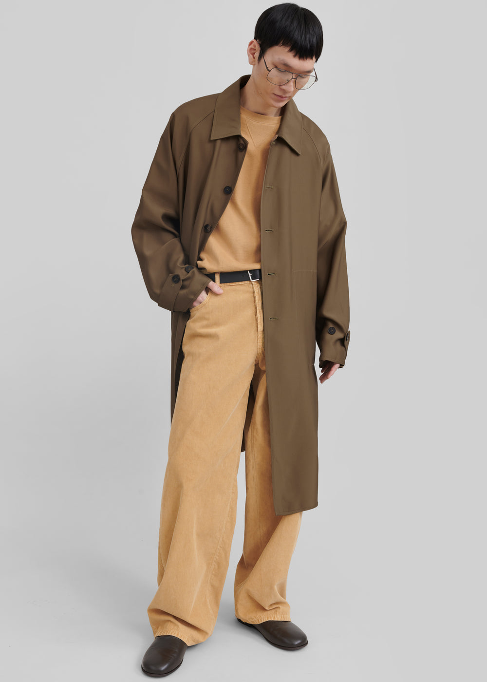 Aldrin Oversized Coat - Camel