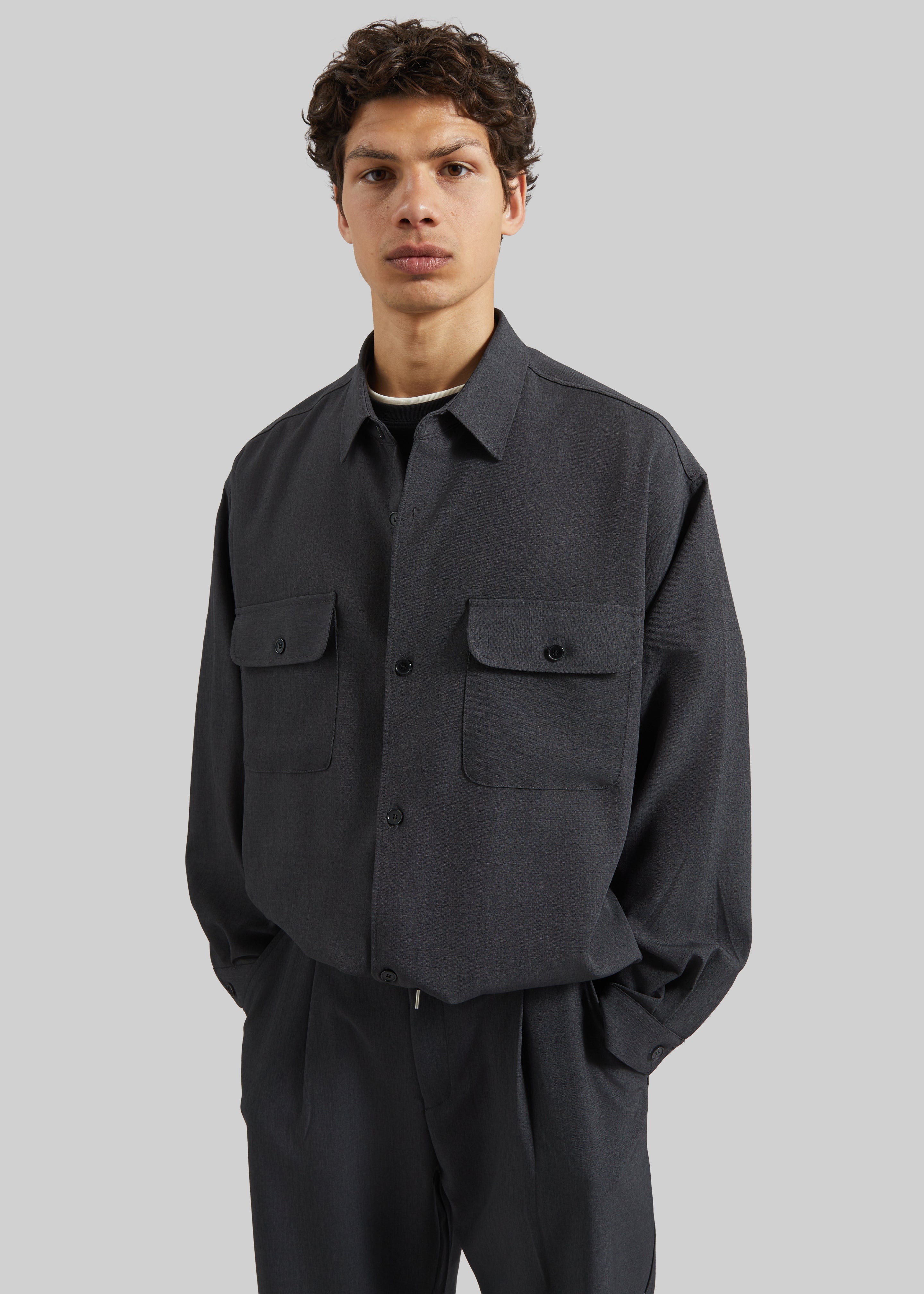 Alessio Shirt Jacket - Charcoal - 4