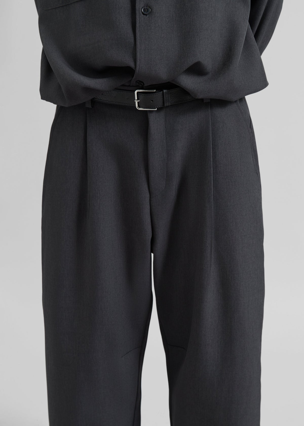 Alessio Straight Trousers - Charcoal - 5