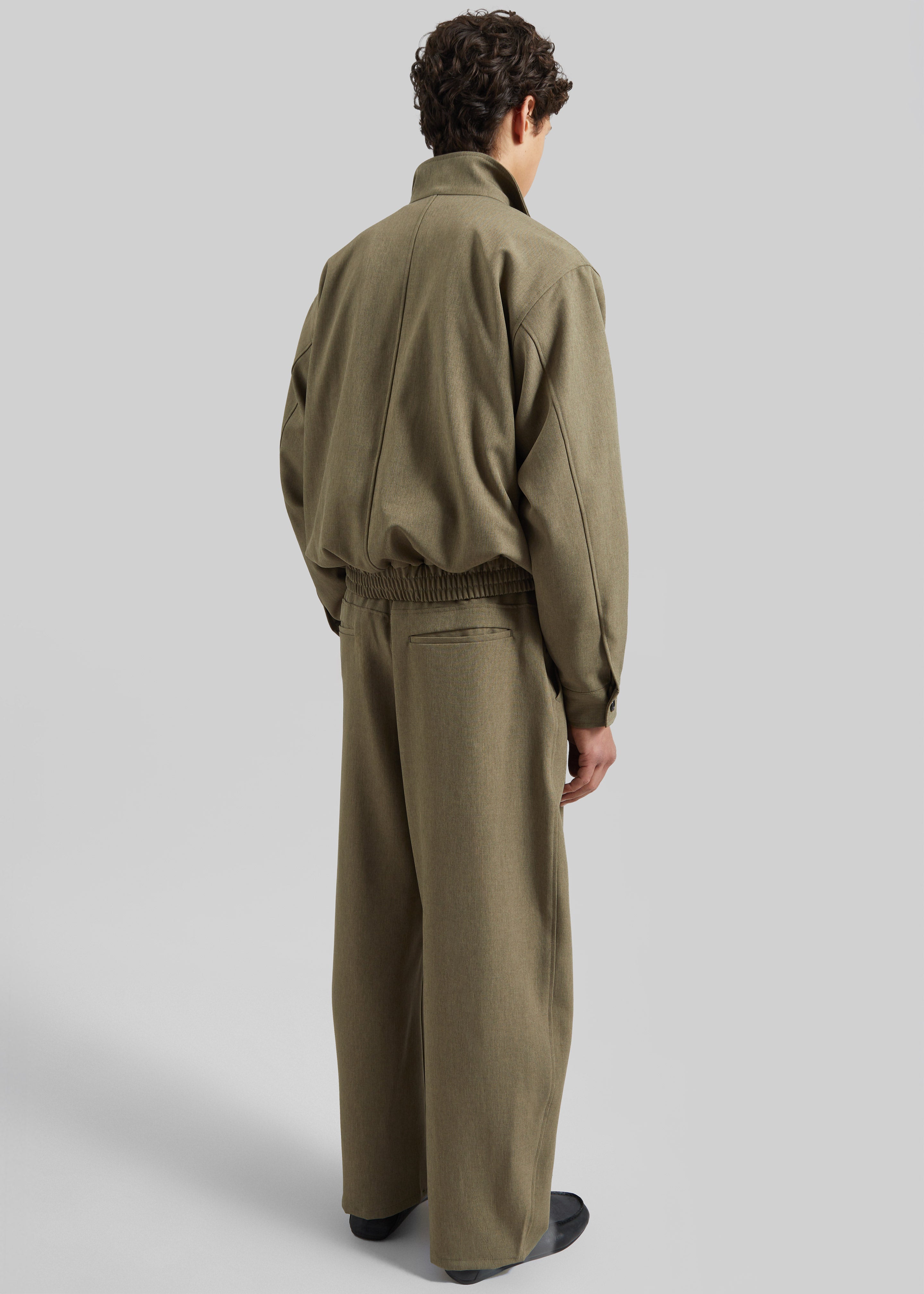 Alessio Zip-Up Jacket - Olive – The Frankie Shop Europe