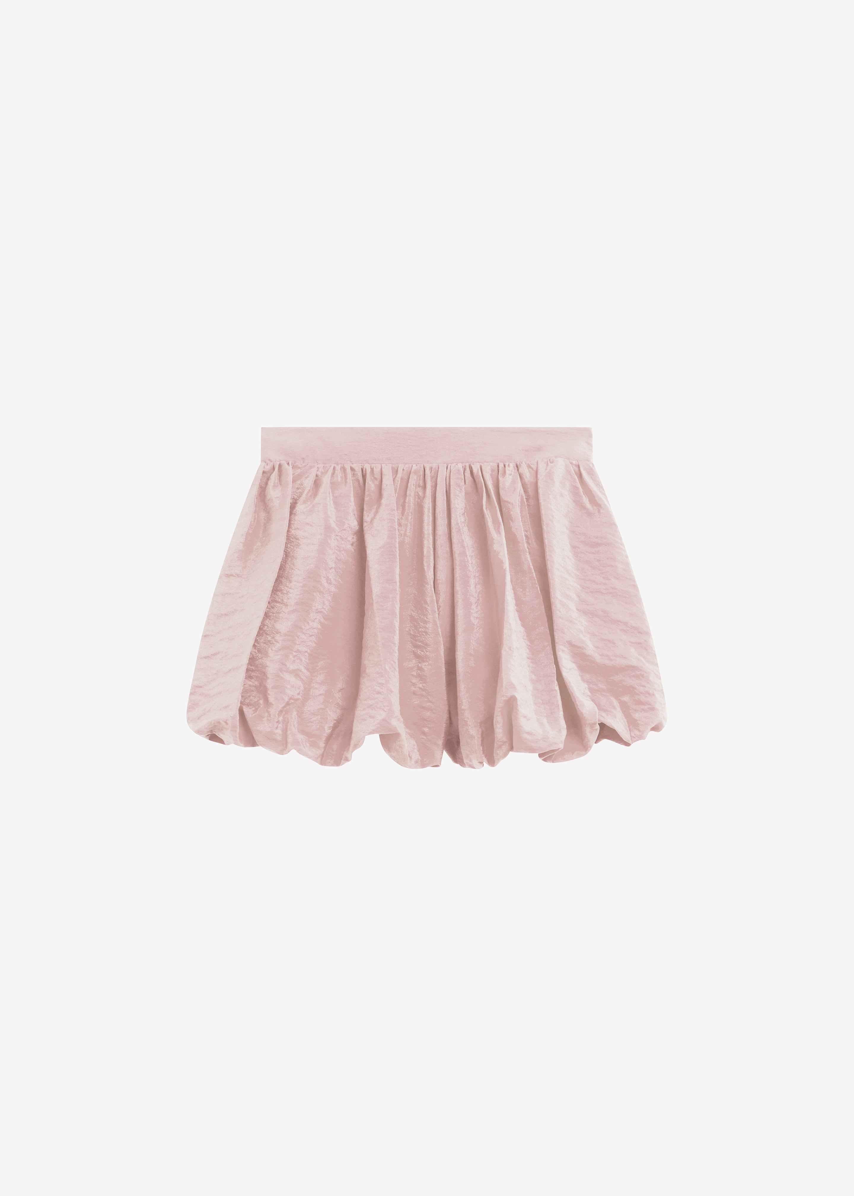 Alina Bubble Hem Shorts - Faded Pink - 9