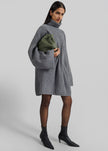 Alira Knit Brooch Dress - Grey