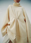 Alira Knit Brooch Dress - Pale Yellow