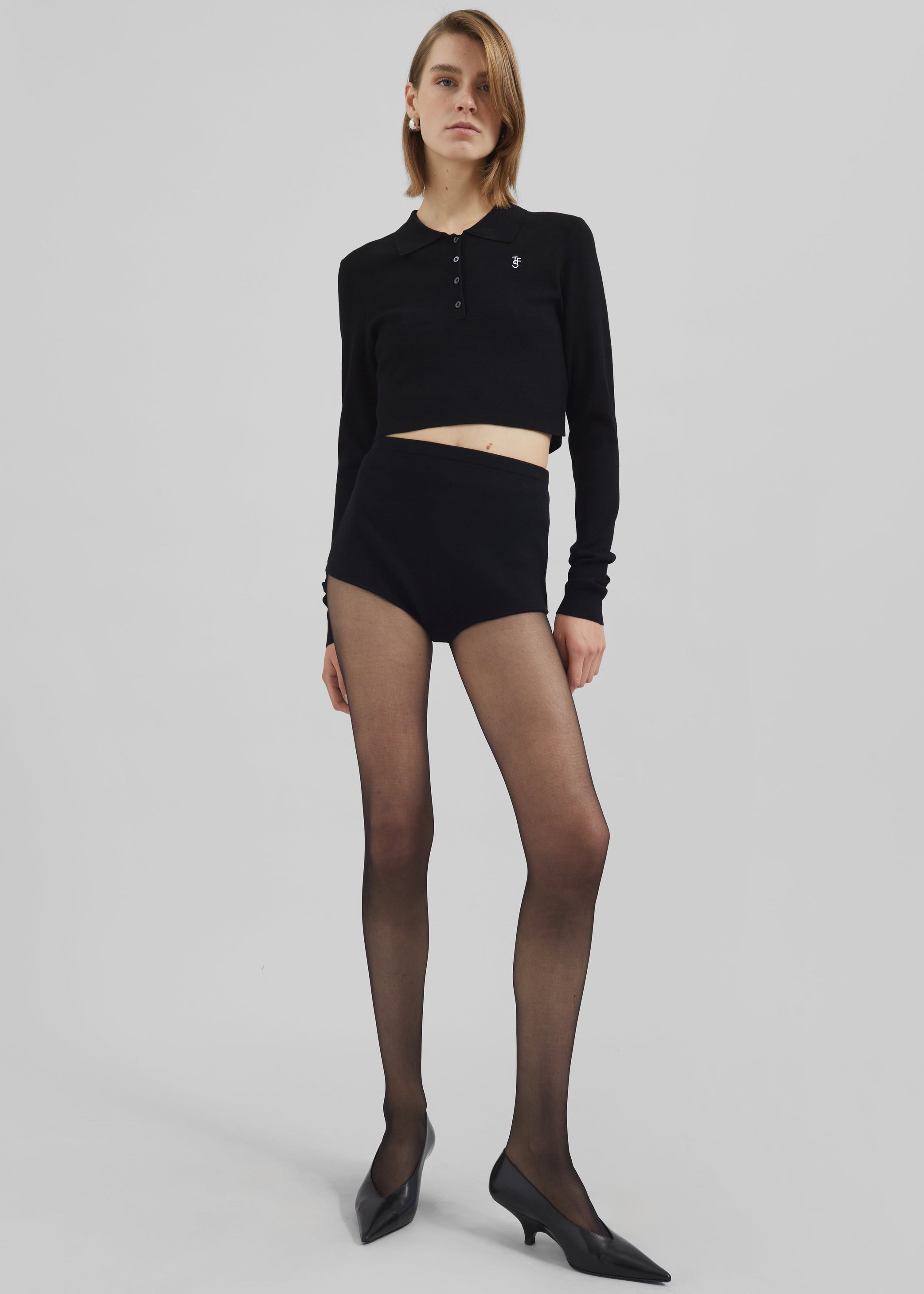 Shop the look image for Alissa Knit Briefs - Black