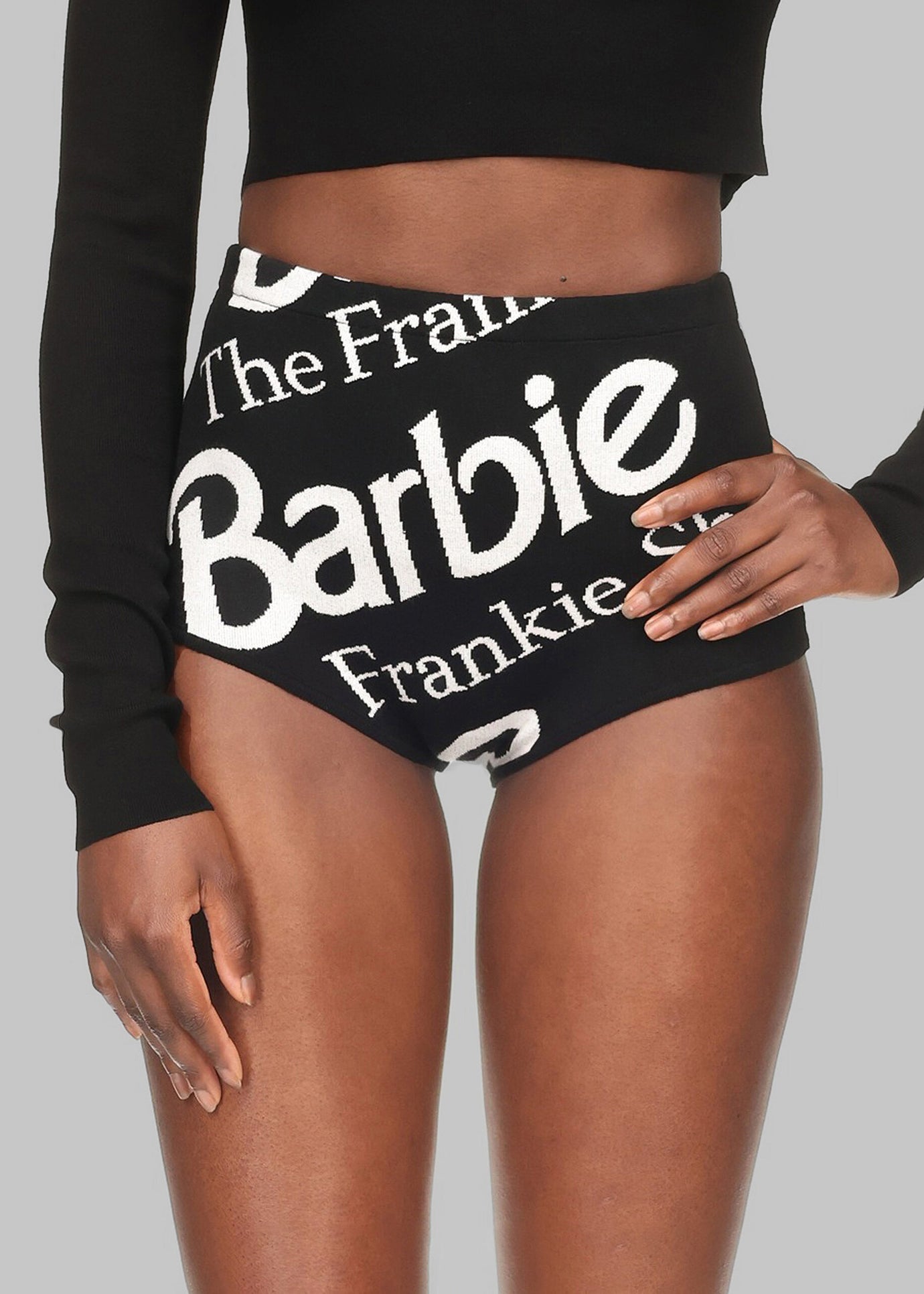 Alissa Knit Briefs x Barbie™ - Black - 1