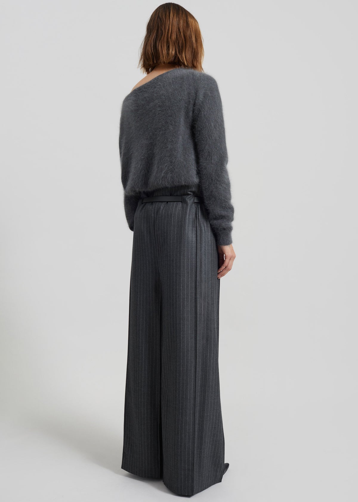 Almere Angora Fuzzy Sweater - Dark Grey - 5