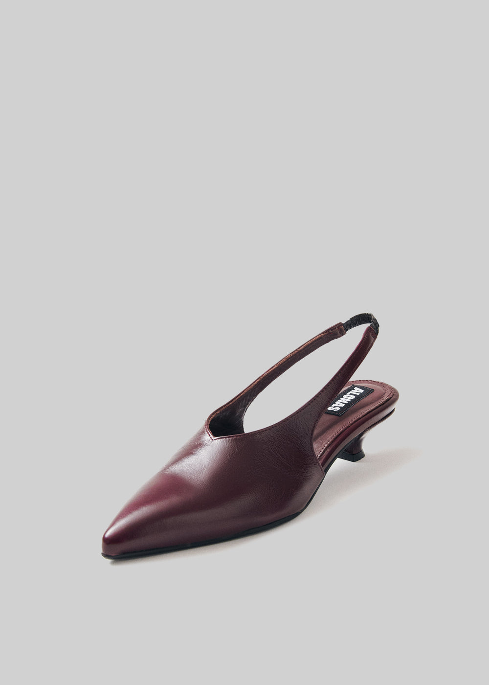 Alohas Eros Leather Mules - Burgundy