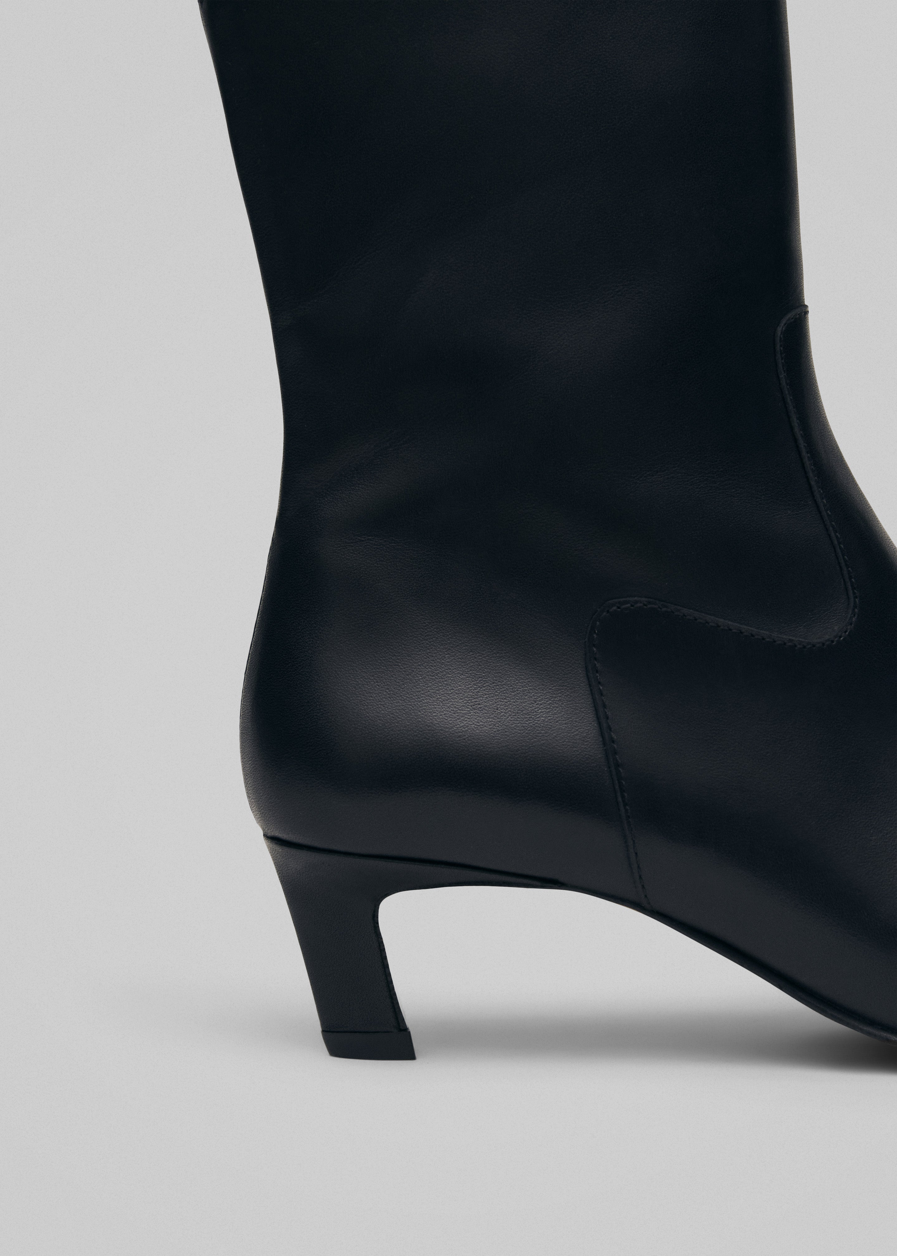 Alohas Nash Leather Ankle Boots - Black - 3